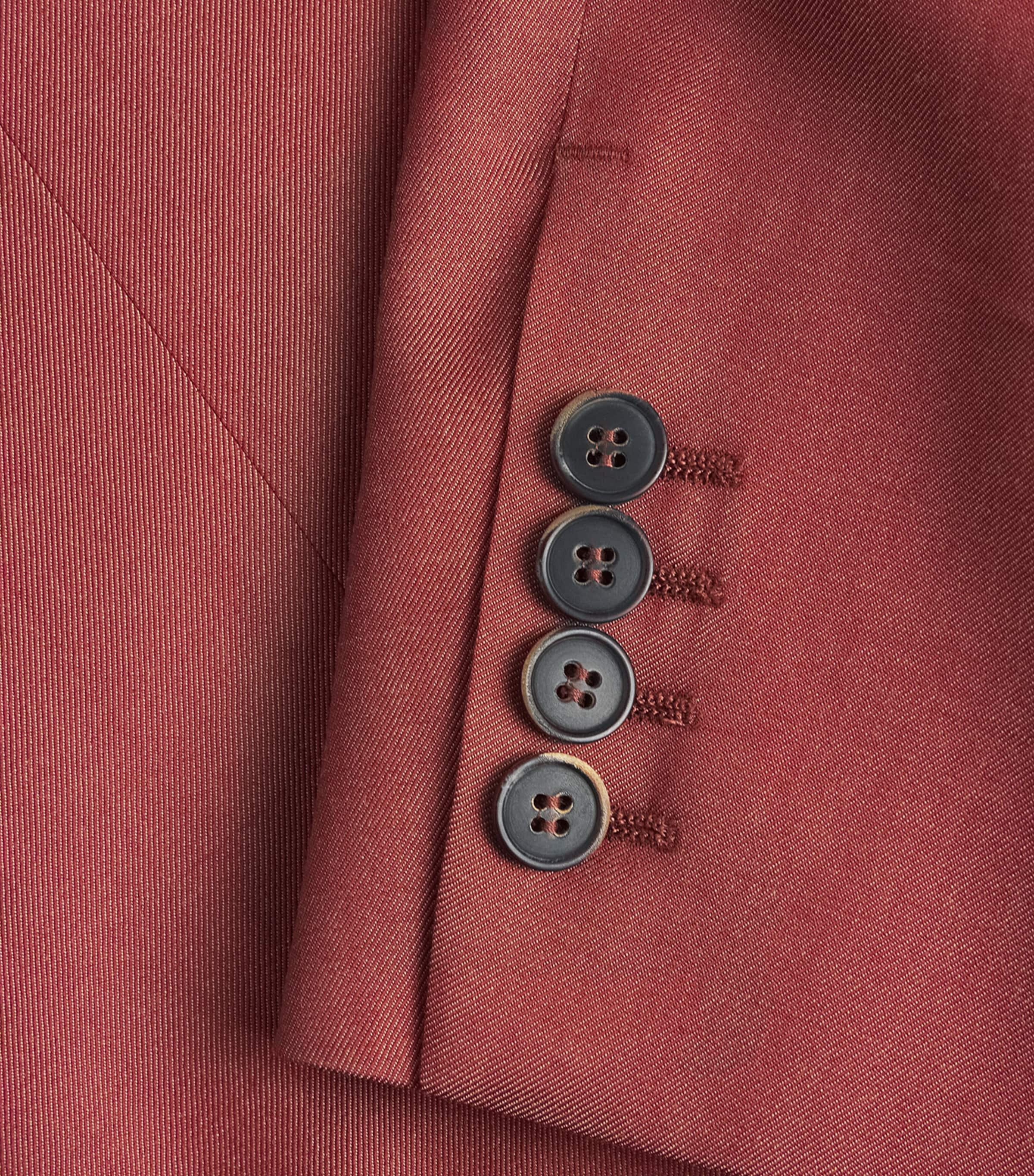 Max Mara Womens Virgin Wool Blazer Red Image 6