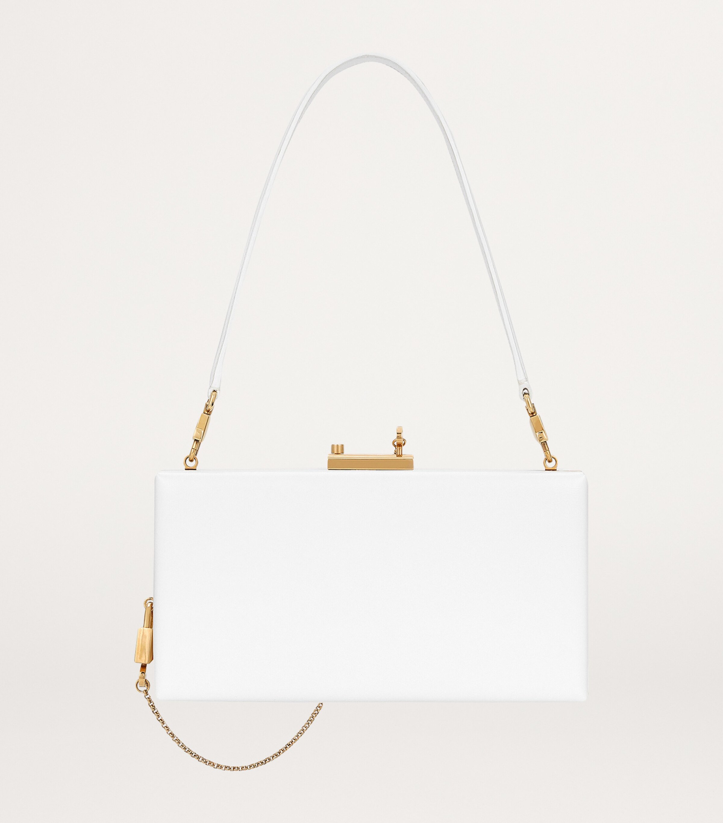 Dolce&Gabbana Leather Top-Handle Bag Optical White Image 4