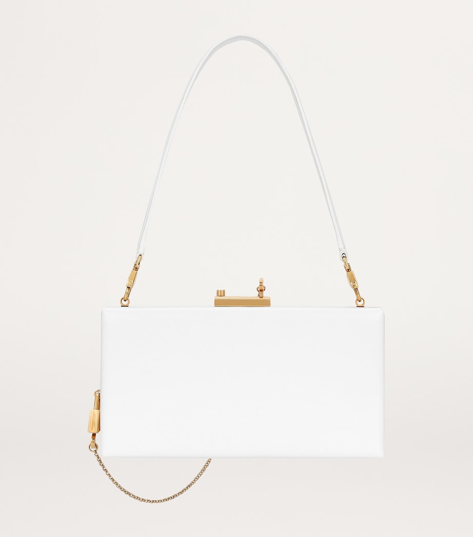 Leather Top-Handle Bag 80002-OPTICAL WHITE Image 4