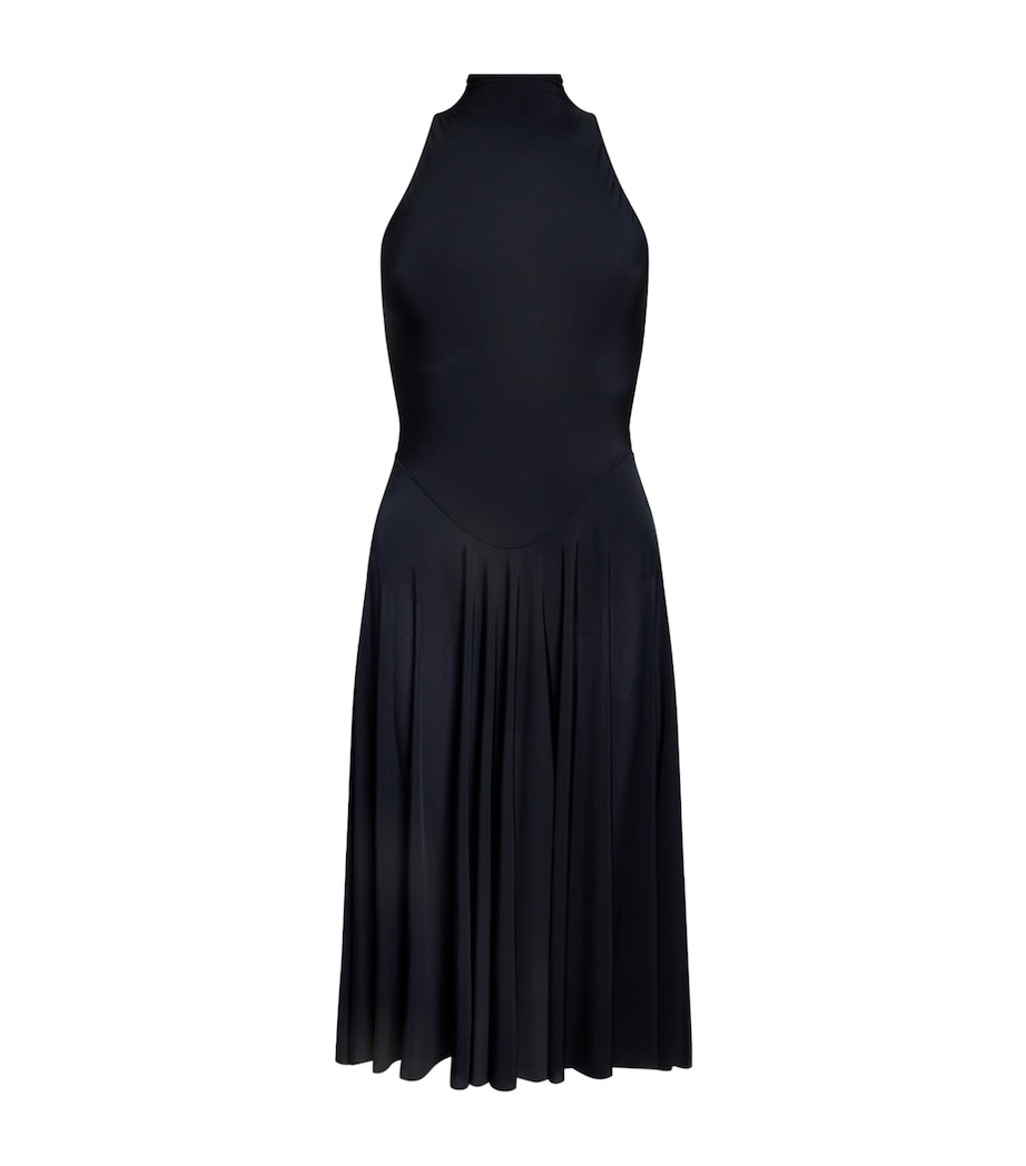 Milky Sheer Midi Dress OBSIDIAN Image 1