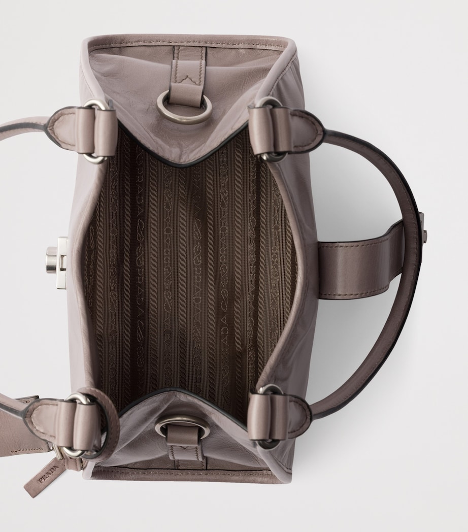 Small Leather Tote Bag F03SF Image 4