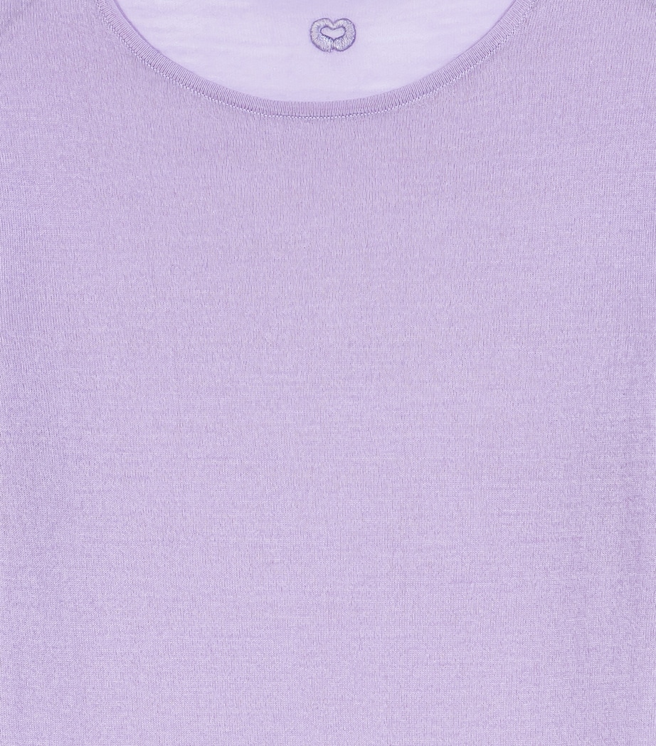 Maje Womens Wool Crew-Neck Sweater Parma Violet Image 9