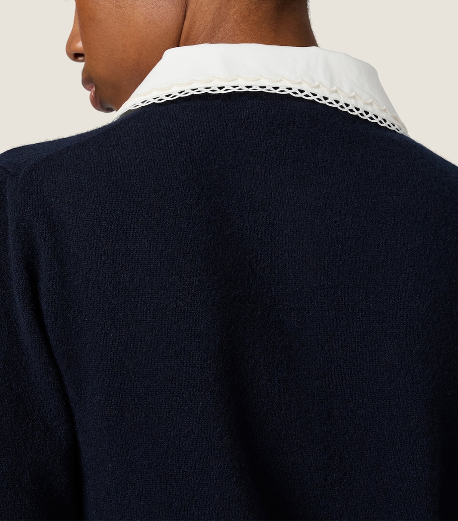 Miu Miu Womens Cashmere Logo Cardigan Image 6