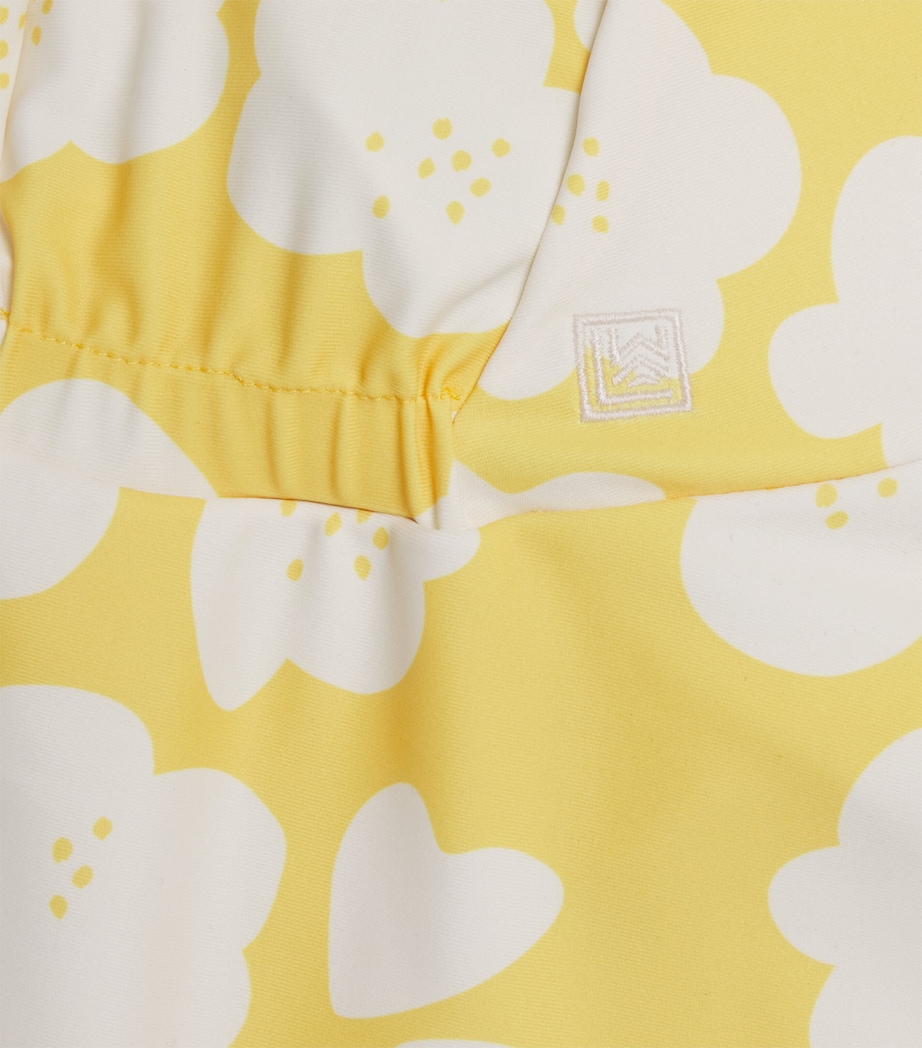 Liewood Floral Cecilia Swim Hat (6-12 Months) Flower/lemon Yellow Image 3