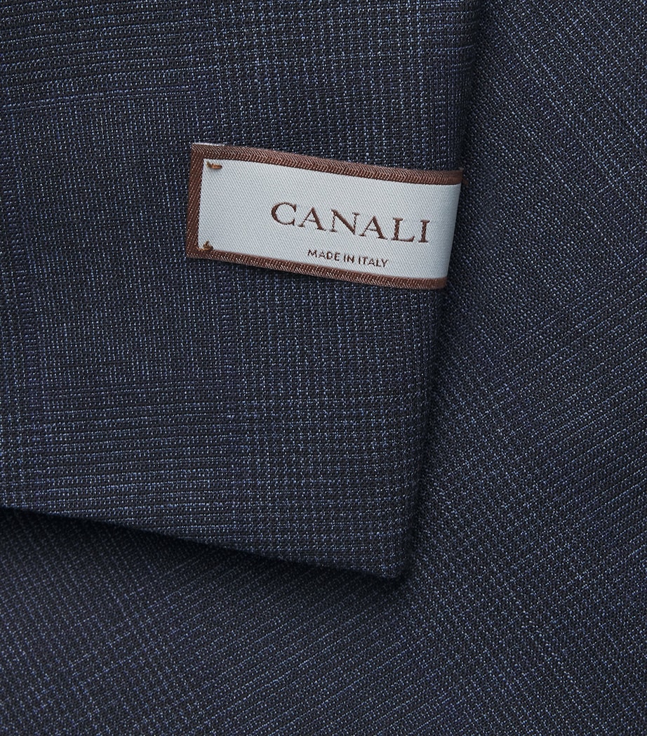 Canali Mens Wool 2-Piece Suit Navy Image 7