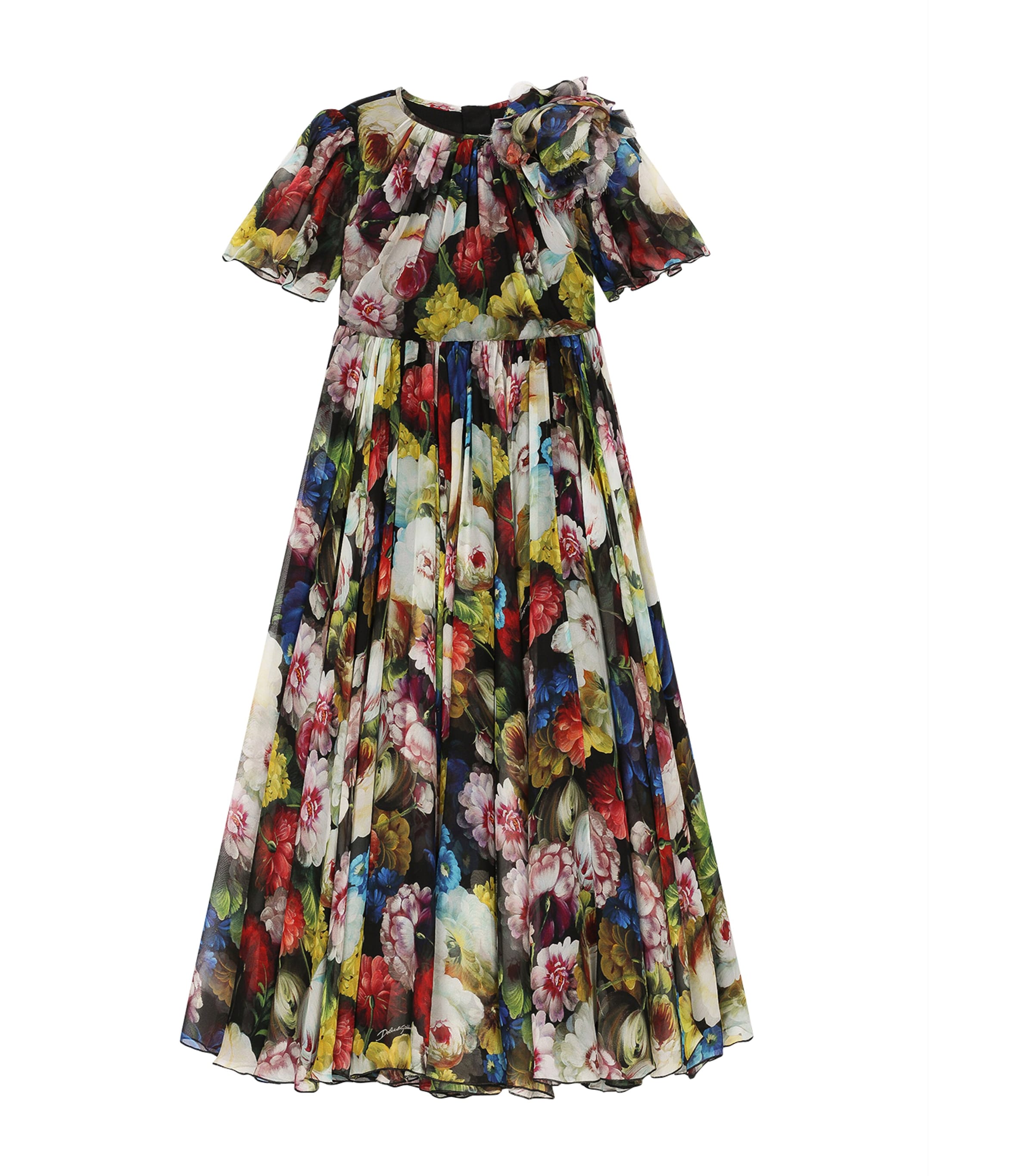 Dolce & Gabbana Floral-print Silk Dress