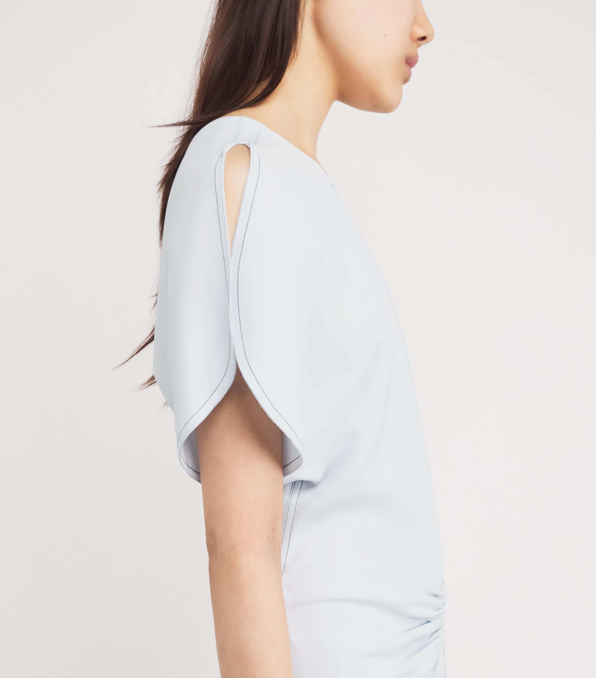 Satin Bela Midi Dress 9636 GLACIAL BLUE Image 4