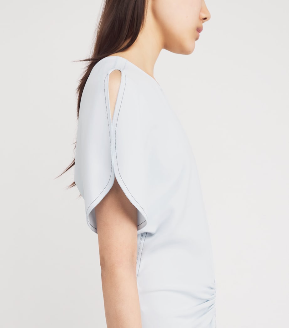 Satin Bela Midi Dress 9636 GLACIAL BLUE Image 4