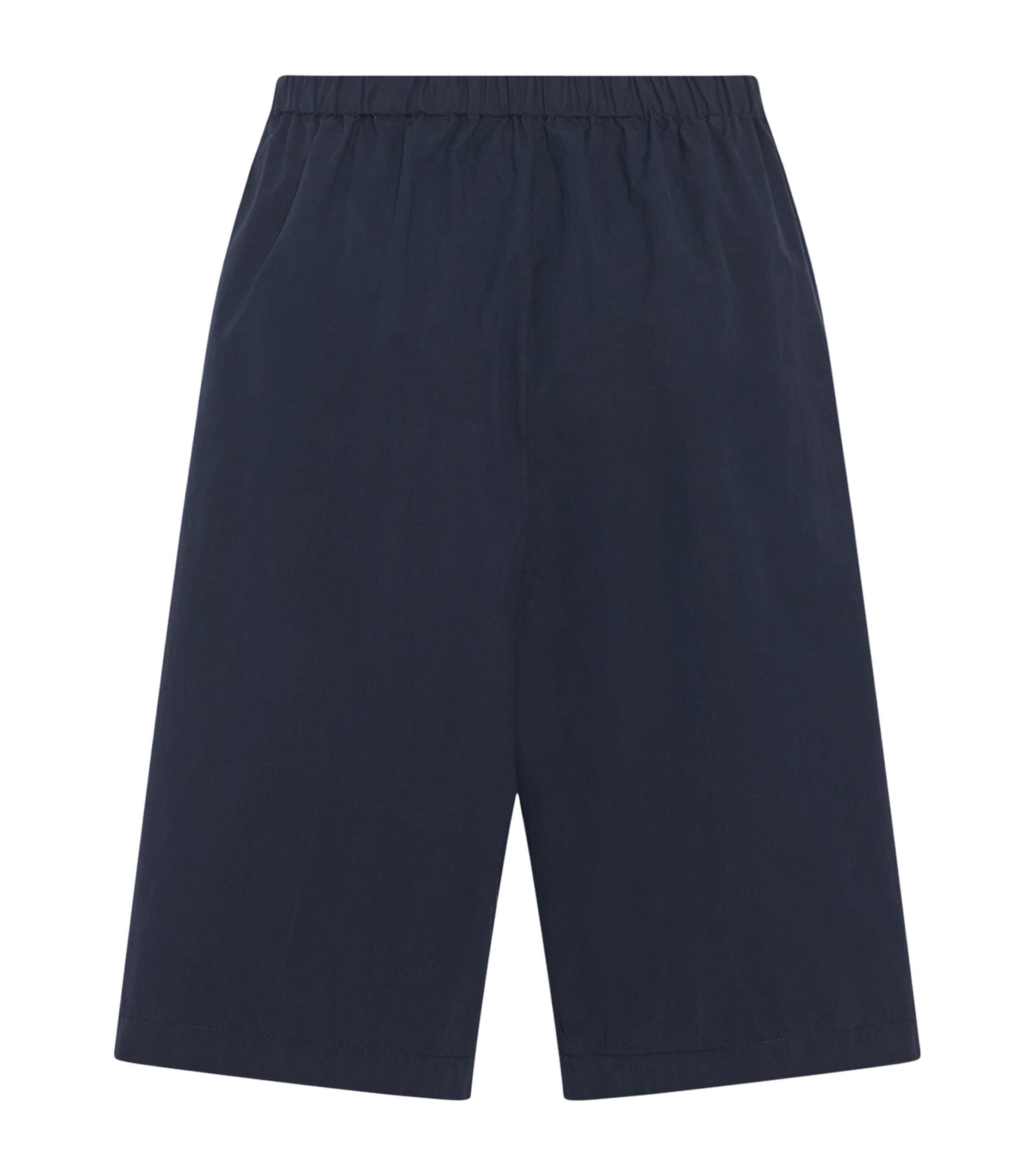 The Row Mens Zindel Pima Cotton Shorts Dark Navy Image 2