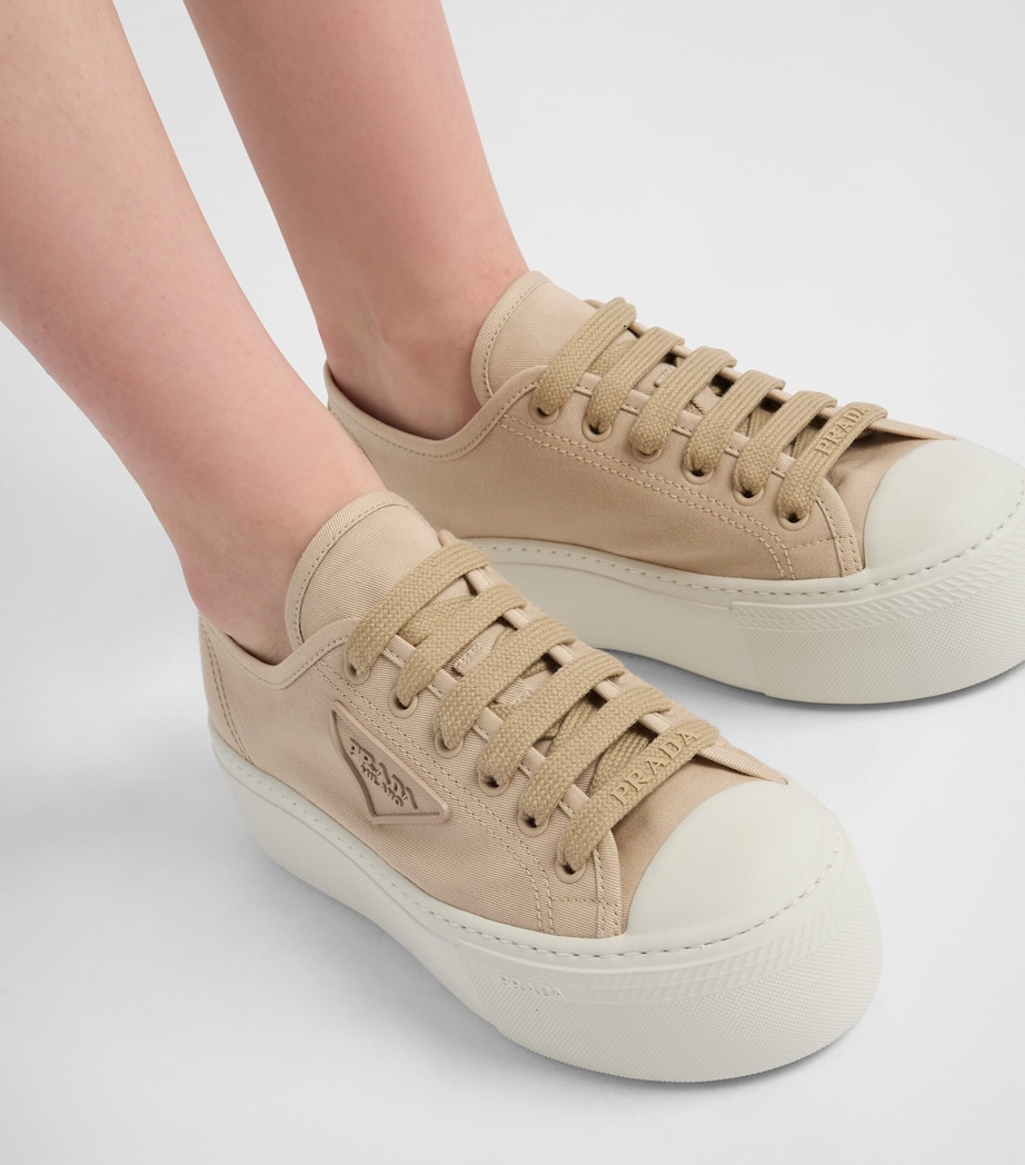 Fabric Platform Triangle Sneakers 50 F0065 Image 2