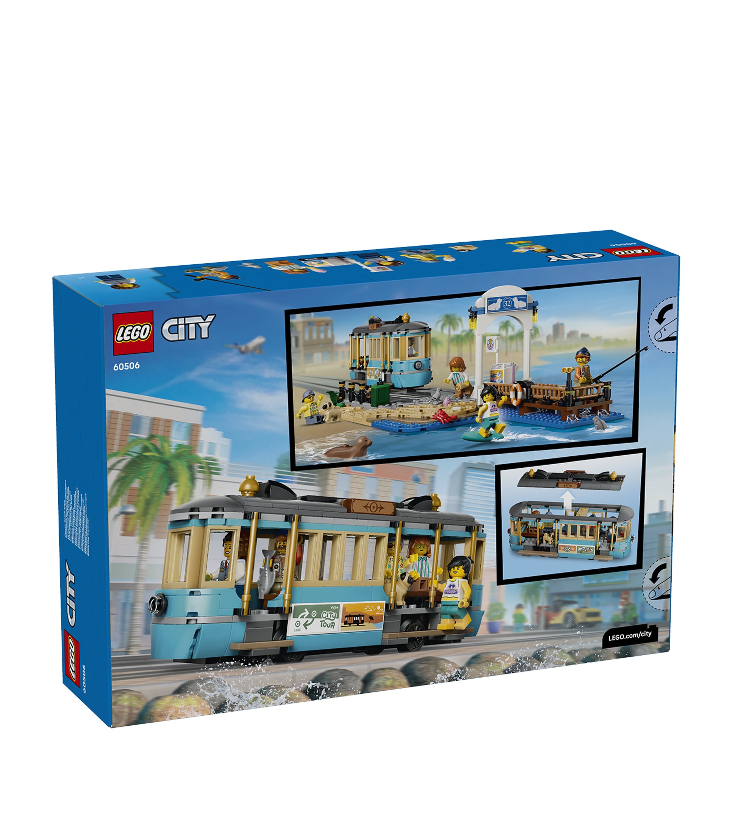 Lego LEGO City Classic Beach Tram - Train Toy Set 60506 Image 2