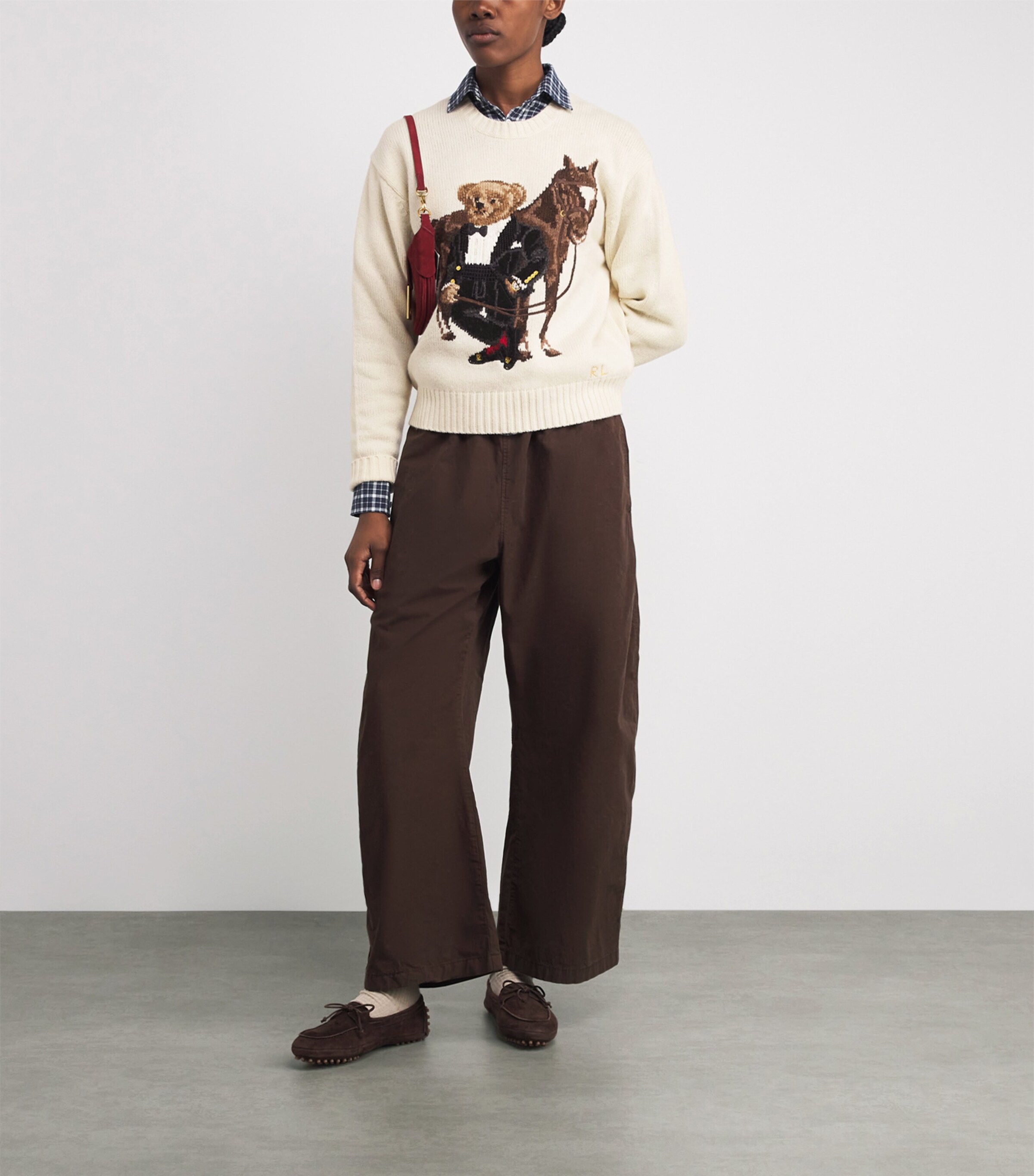 Polo Ralph Lauren Womens Wool Polo Bear Sweater Nevis Image 2