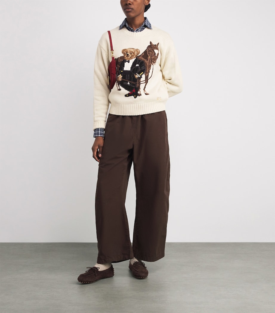 Polo Ralph Lauren Womens Wool Polo Bear Sweater Nevis Image 2