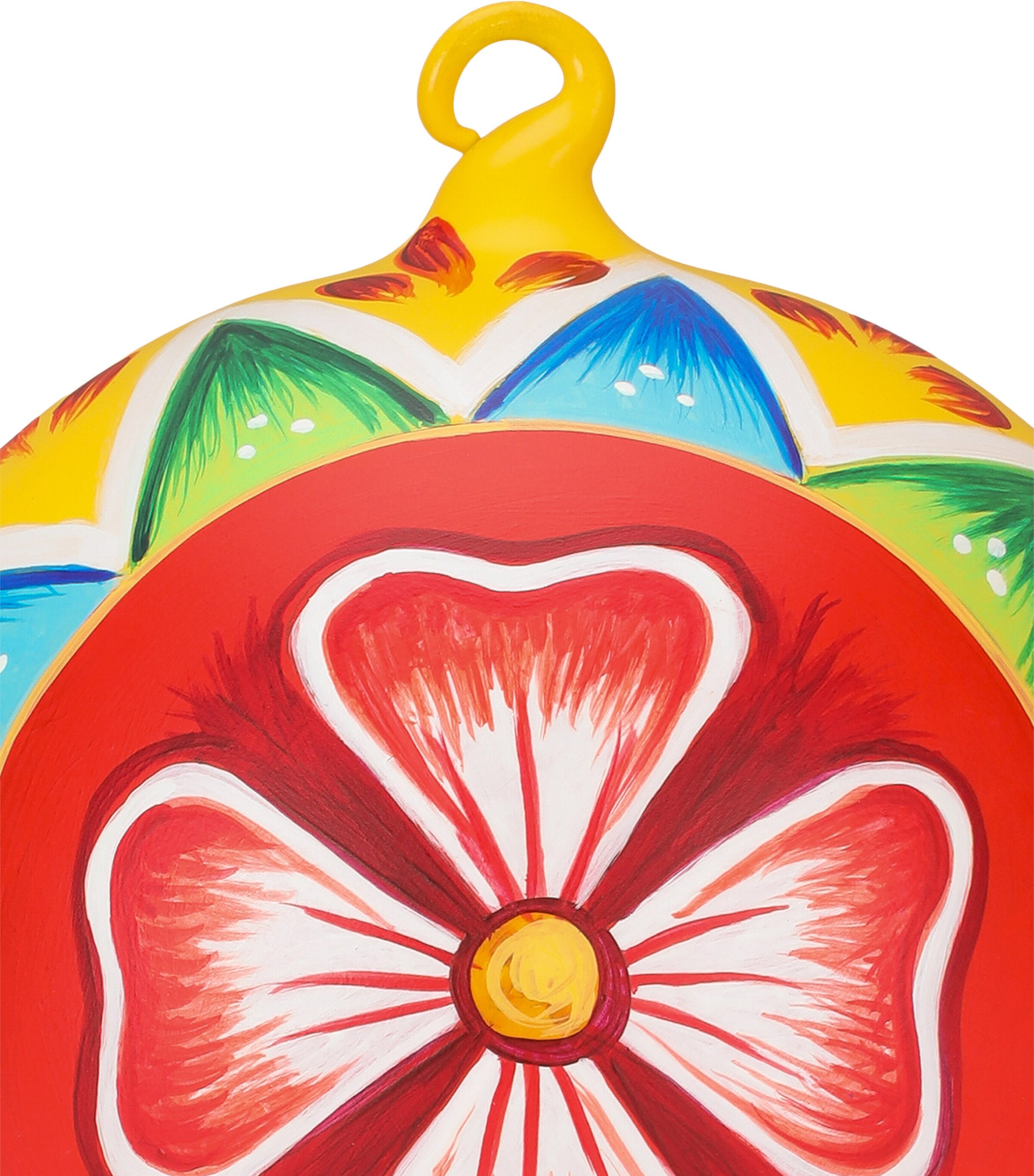 Dolce&Gabbana Casa Hand-Painted Carretto Siciliano Bauble Tulipano Image 5