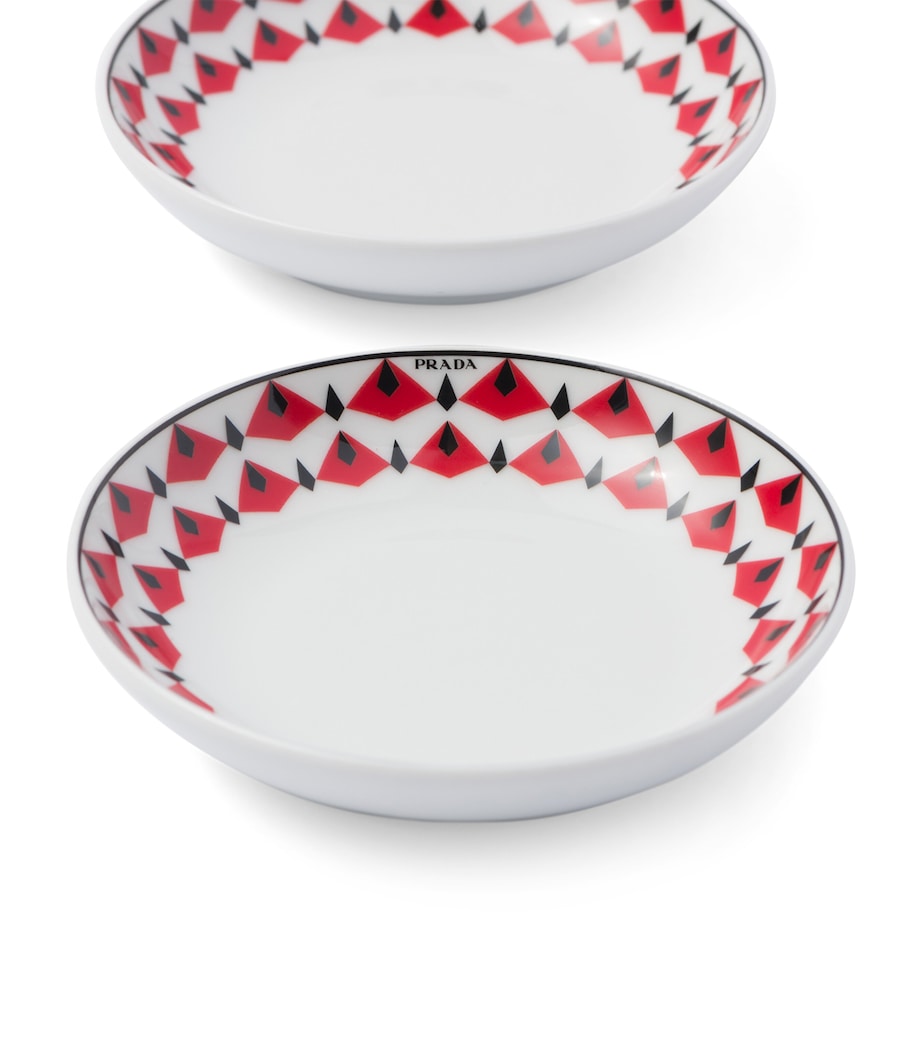 Set of 2 Porcelain Vienna Sauce Bowls (11cm) F0E5X Image 5