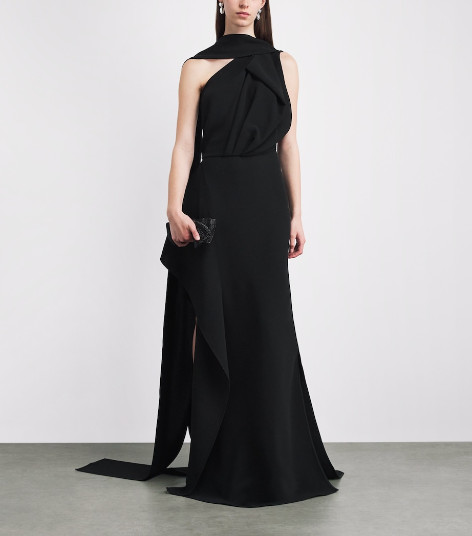 Maticevski Womens Asymmetric Priority Gown Black Image 2
