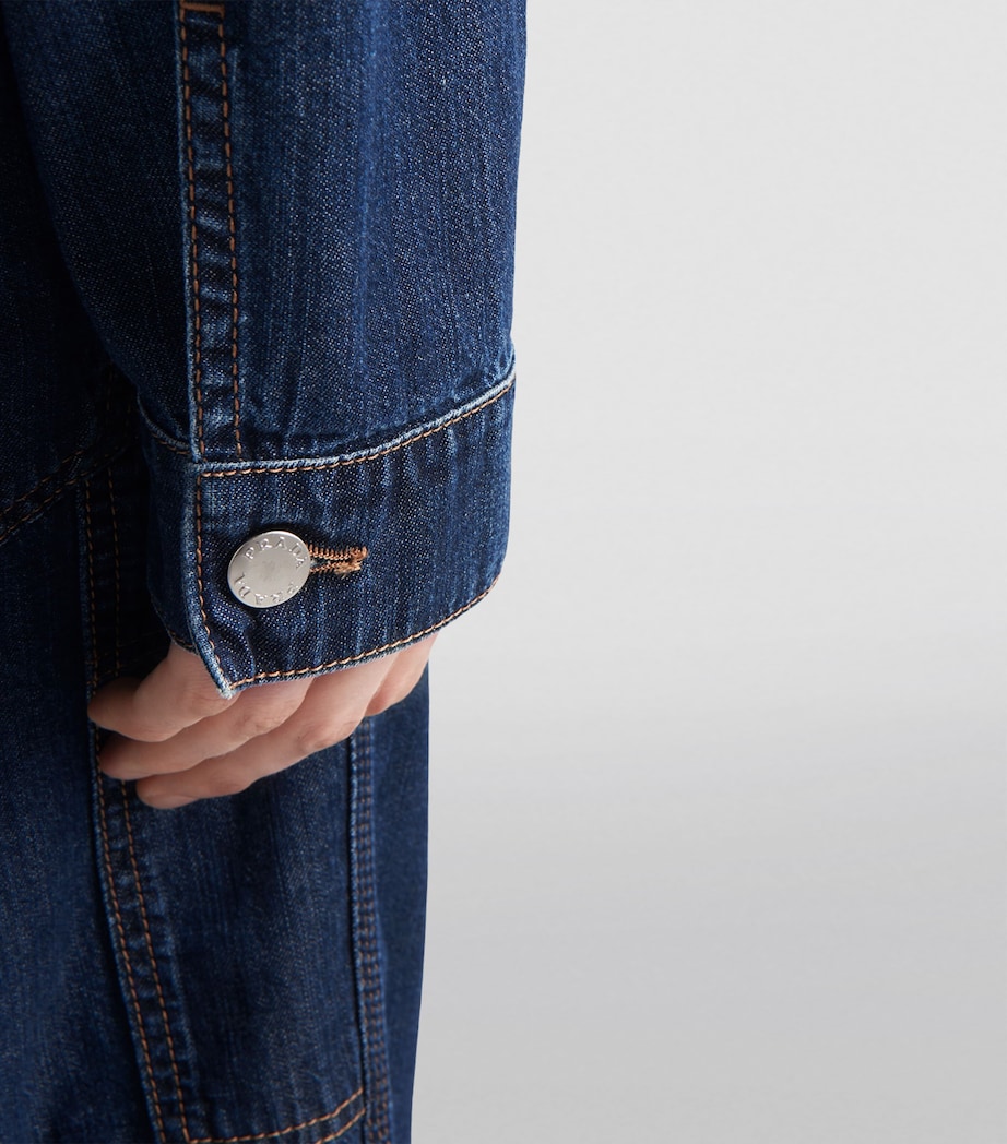 Logo-Plaque Denim Jacket F0008 Image 4