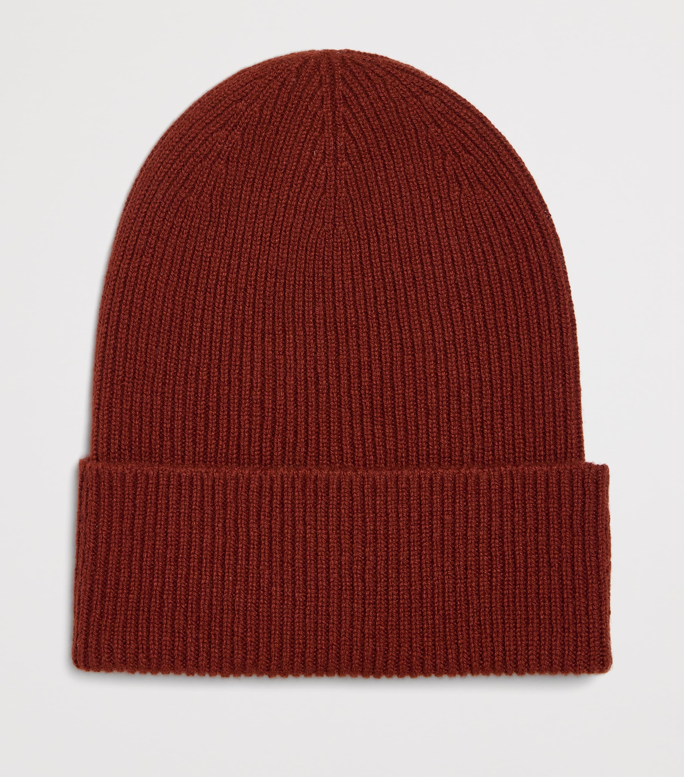 Cashmere Slouchy Ribbed Beanie SG4463 OXBLOOD Image 2