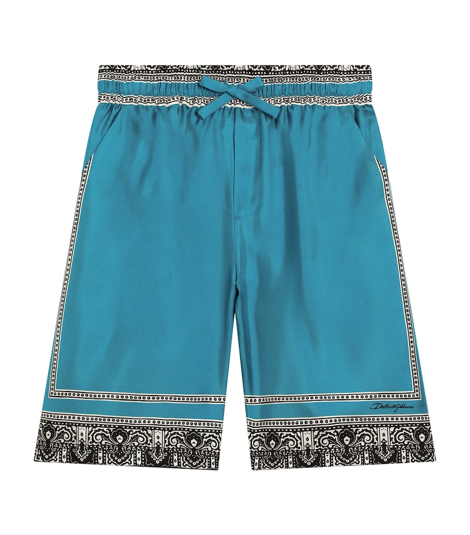 Silk Bandana Print Shorts (8-12+ Years) HT5IK-BLUETTE Image 1