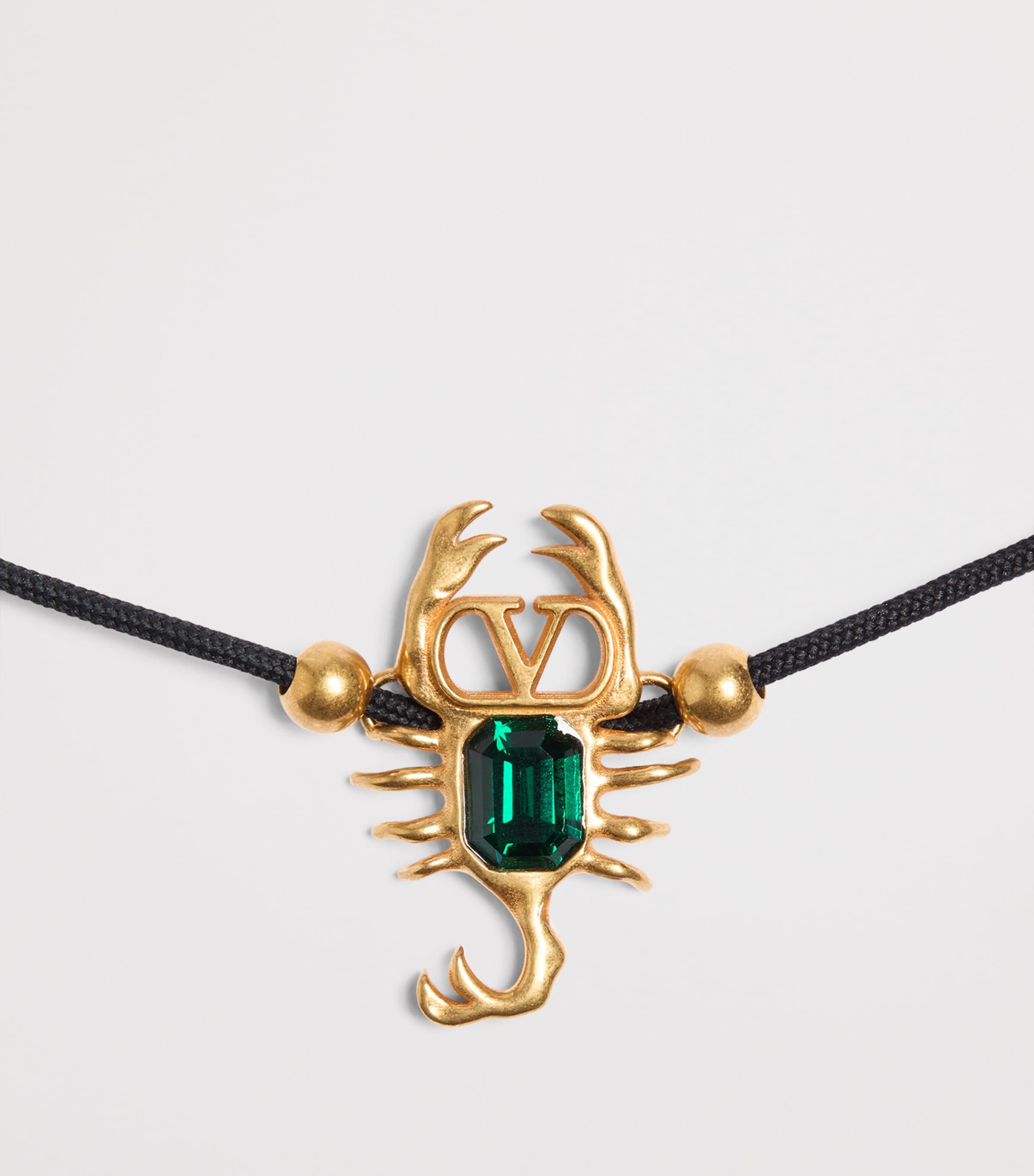 #196 Valentino Gold Vlogo Headband Valentino Garavani VLogo Signature Resin, Metal and  main image 3