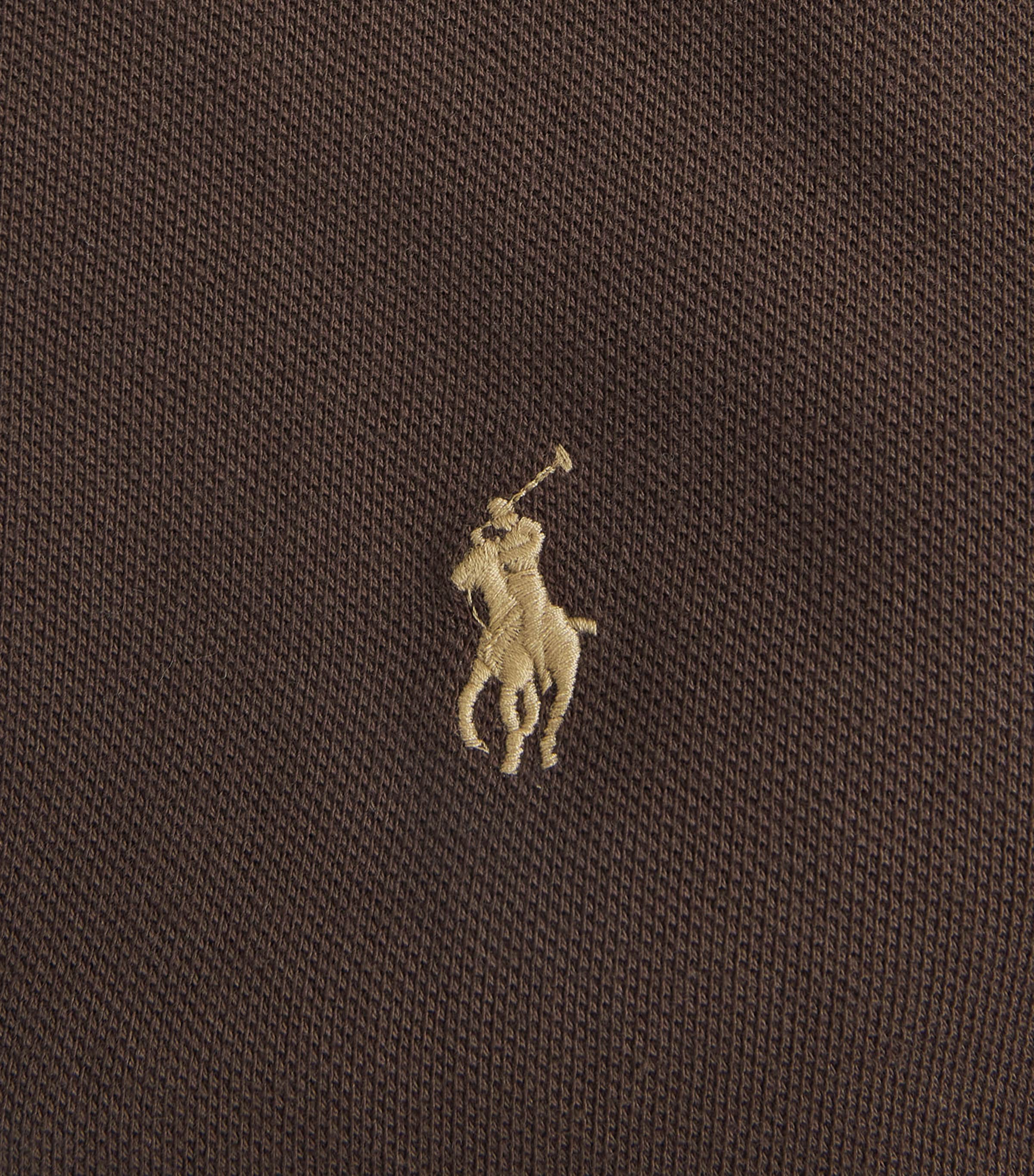 Polo Ralph Lauren Mens Cotton Mesh Custom-Fit Polo Shirt Nutmeg Image 6