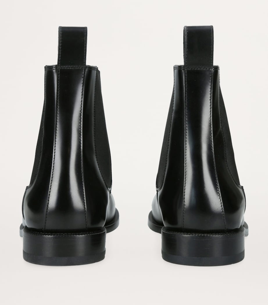 LOEWE Mens Leather Terra Chelsea Boots Black Image 2