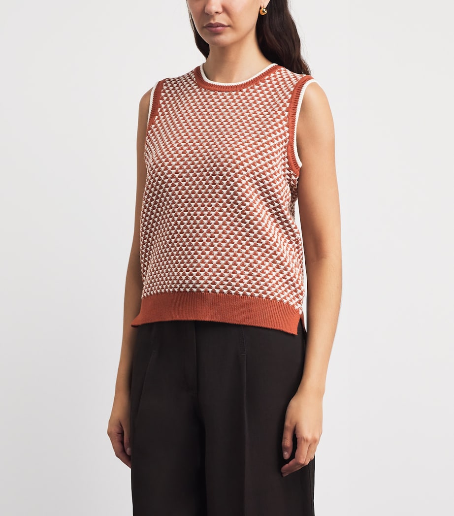 Varley Womens Cotton Jenson Sweater Vest Maple Image 4