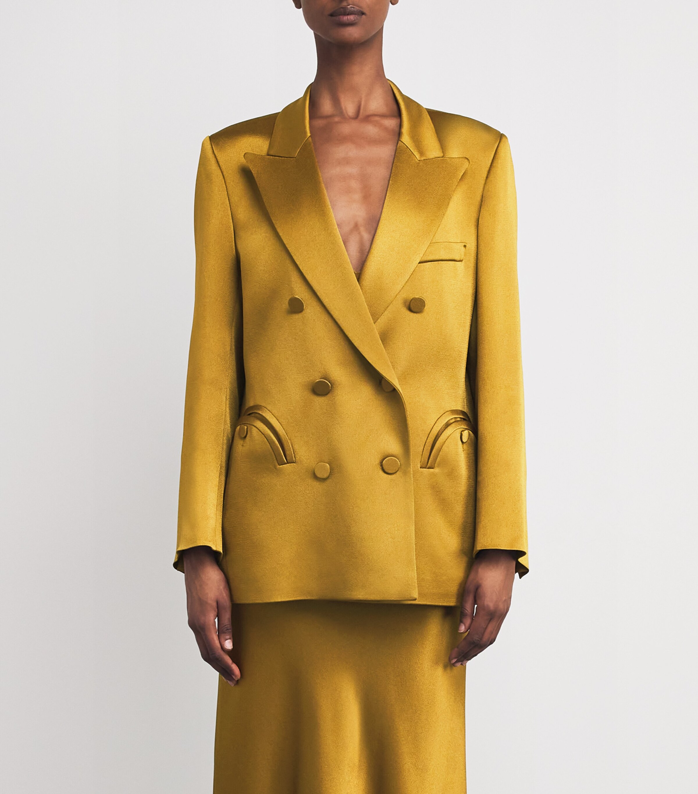 Satin Everynight Oversized Blazer PICKLE V002 Image 3