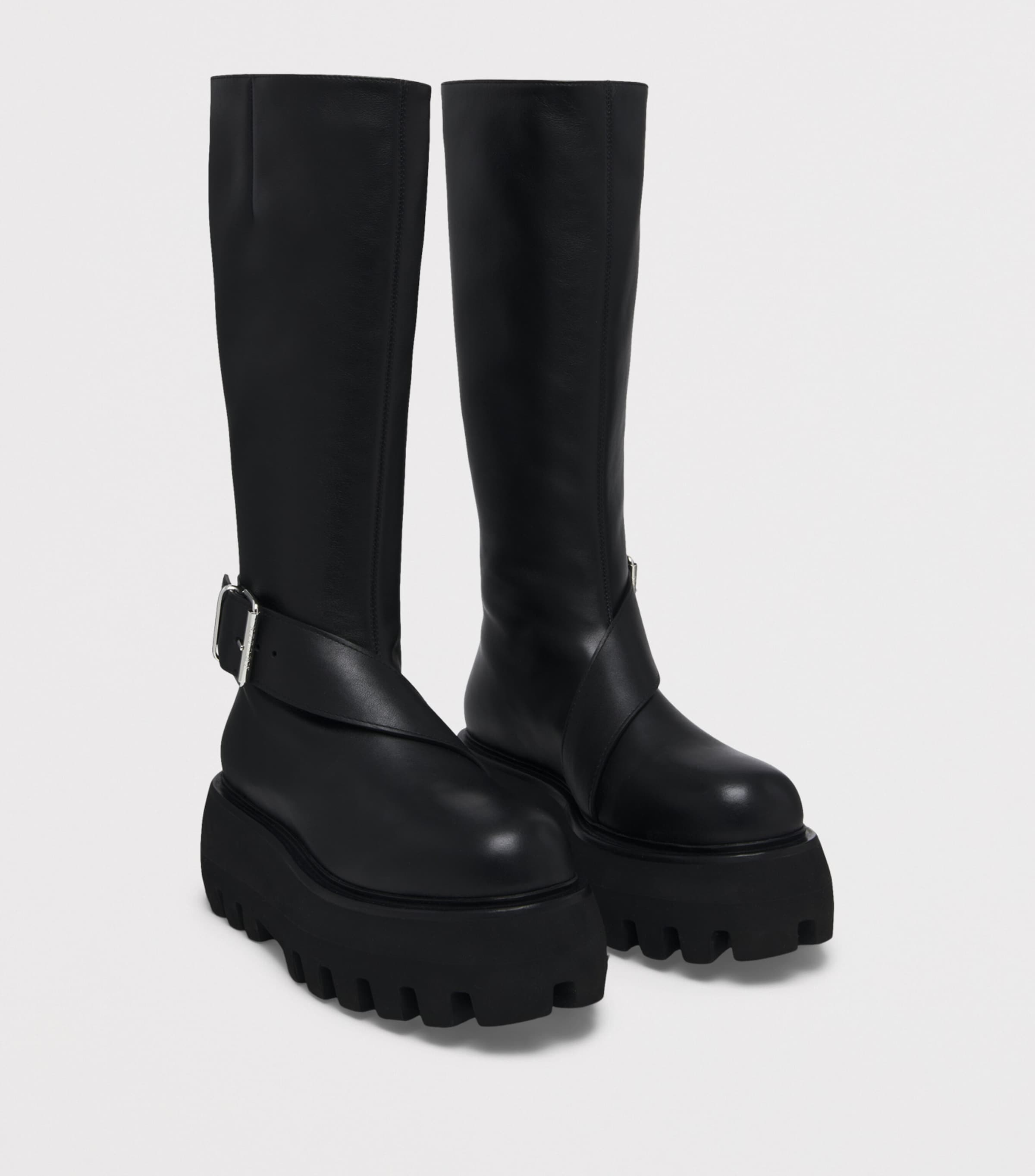 Leather Sofia Knee-High Boots 1000 Image 2