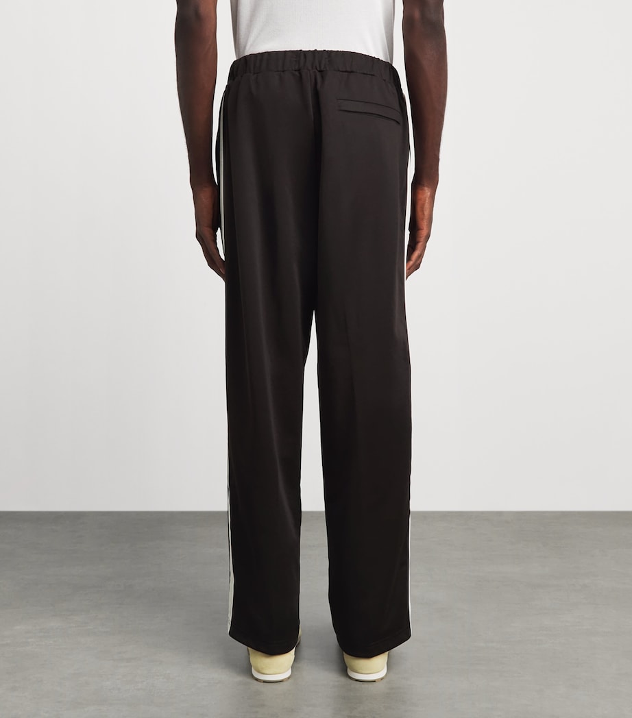 Fred Perry Mens Tennis Tape Sweatpants Rich Brown Image 5
