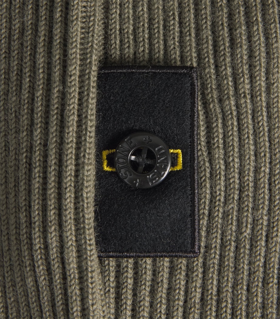 Stone Island Mens Virgin Wool Compass Sweater Image 6