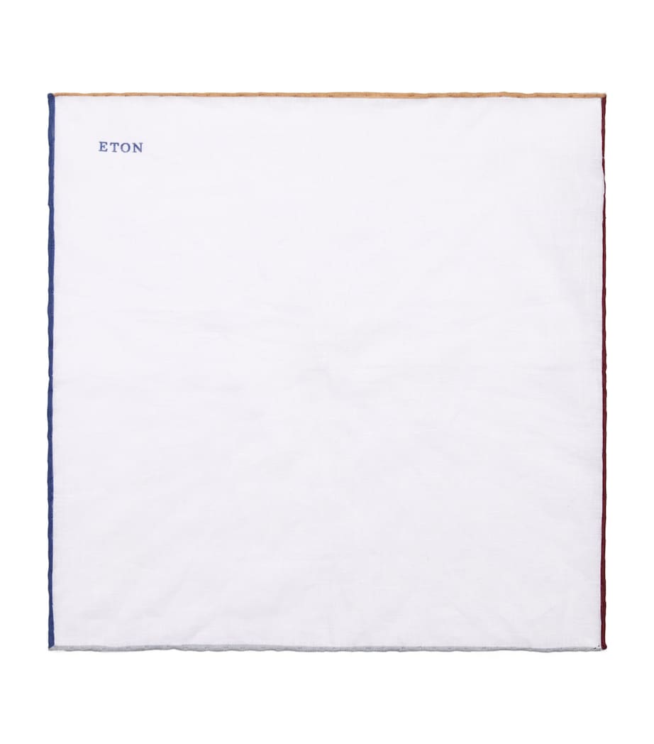 Linen Pocket Square 35-WHITE/MULTI Image 1