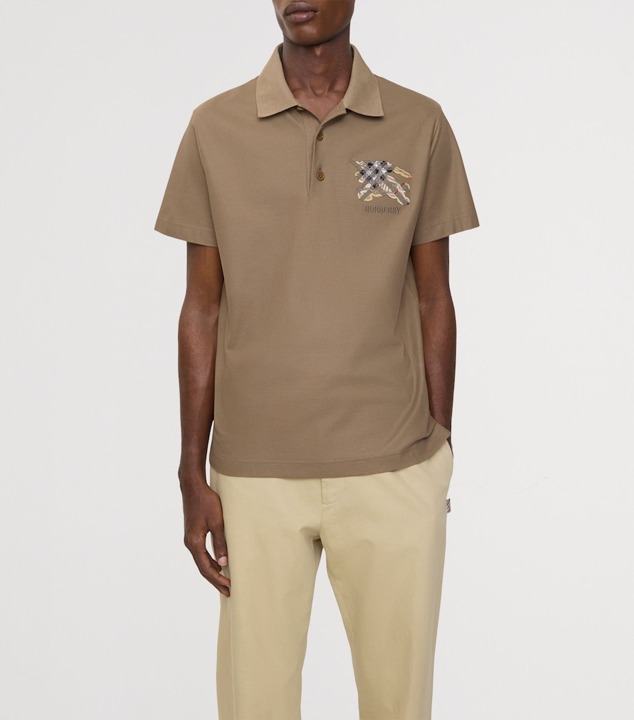 Cotton Check-EKD Polo Shirt CLAY BROWN Image 2