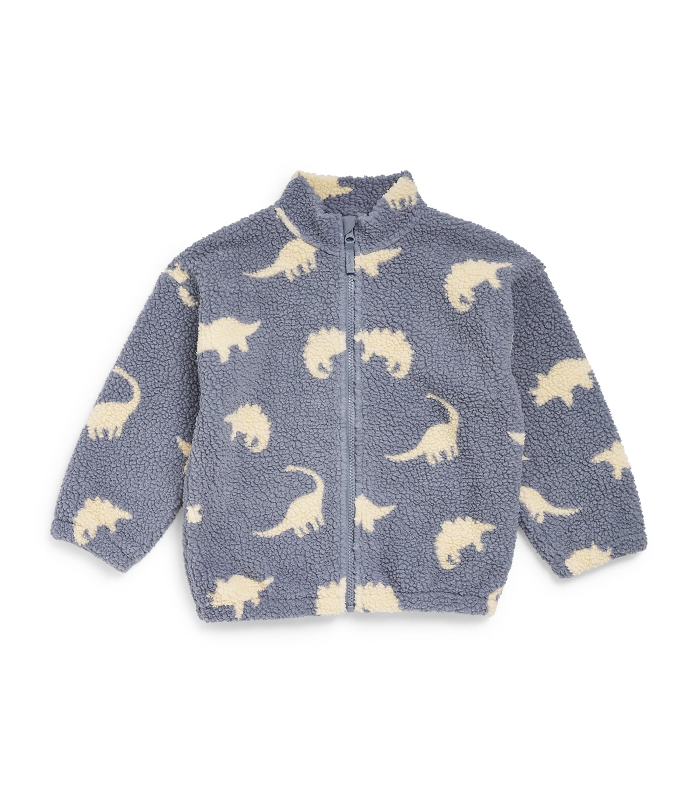 Konges Slojd Kids' Jody Teddy Jacket In Blue