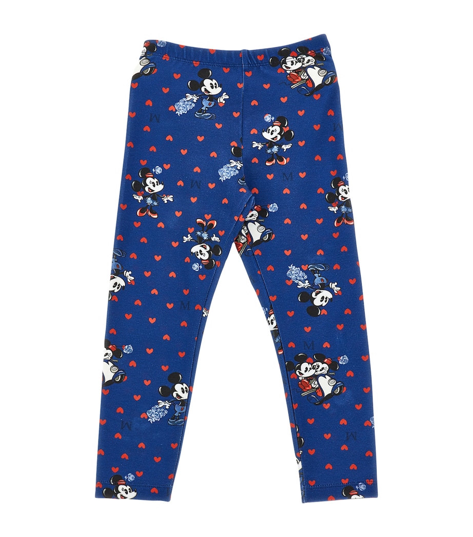 x Disney Stretch-Cotton Printed Leggings (2-12 Years) BLU NAVY Image 1