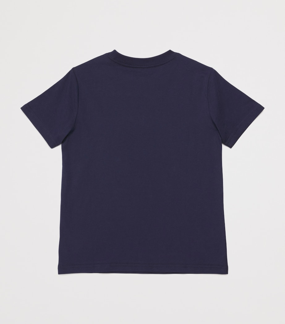 Cotton Polo Bear T-Shirt (2-7 Years) BEARNAVY Image 2