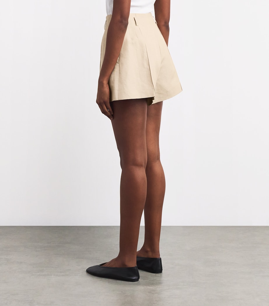 Marled Suit Shorts BEIGE Image 4