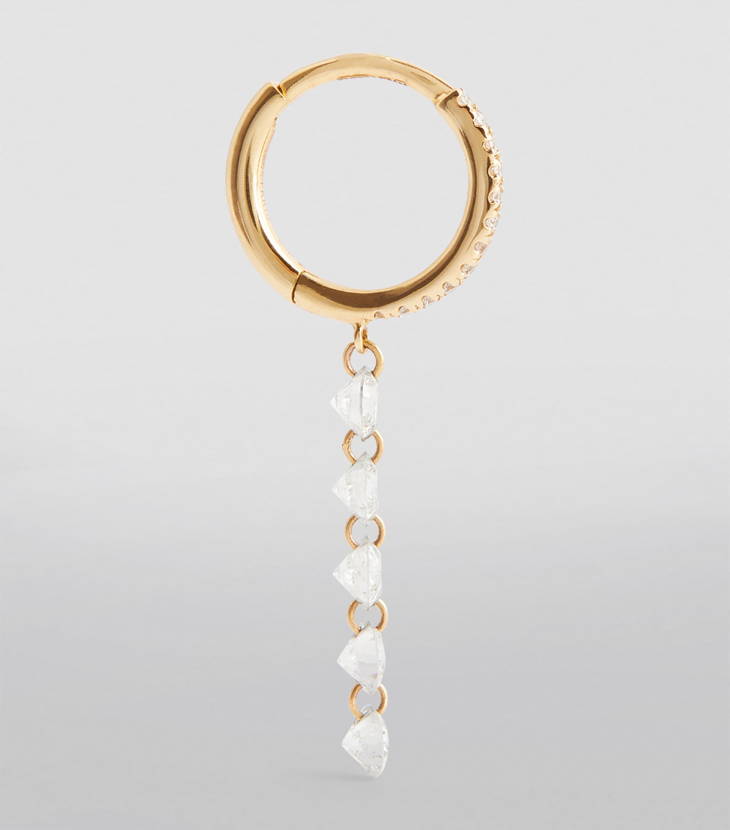 Yellow Gold Diamond Piercings Single Earring YELLOW GOLD Image 3