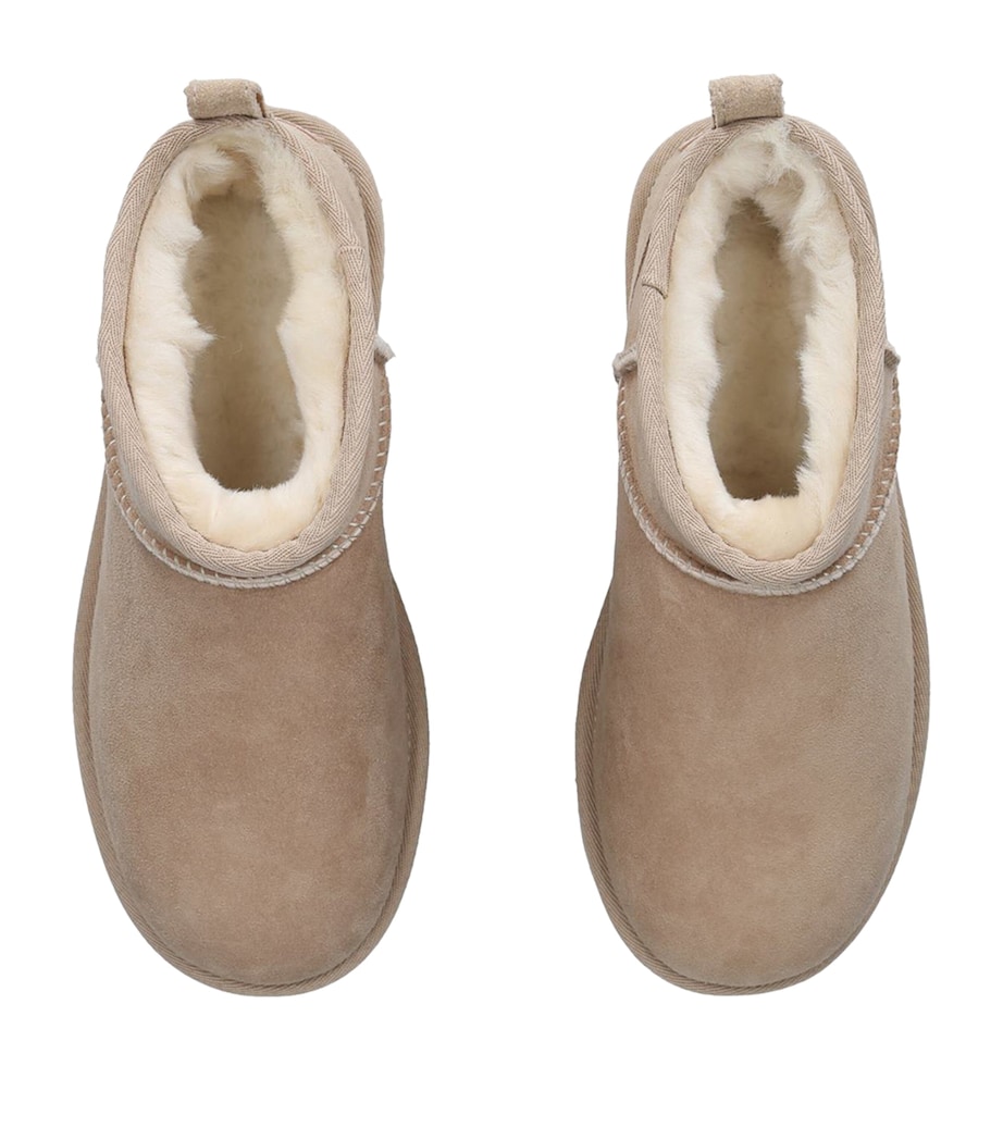 UGG Suede Classic Ultra Mini Boots Beige Image 4