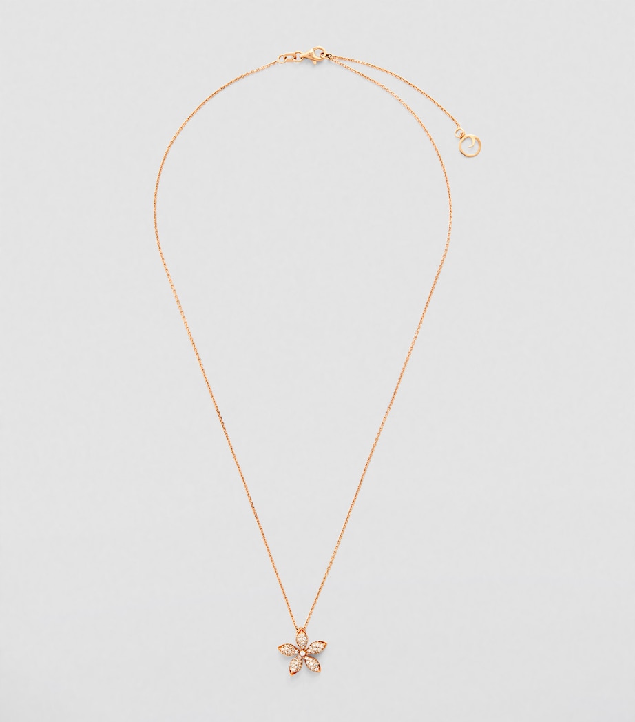 Rose Gold and Diamond Apple Seed Necklace ROSE GOLD Image 2