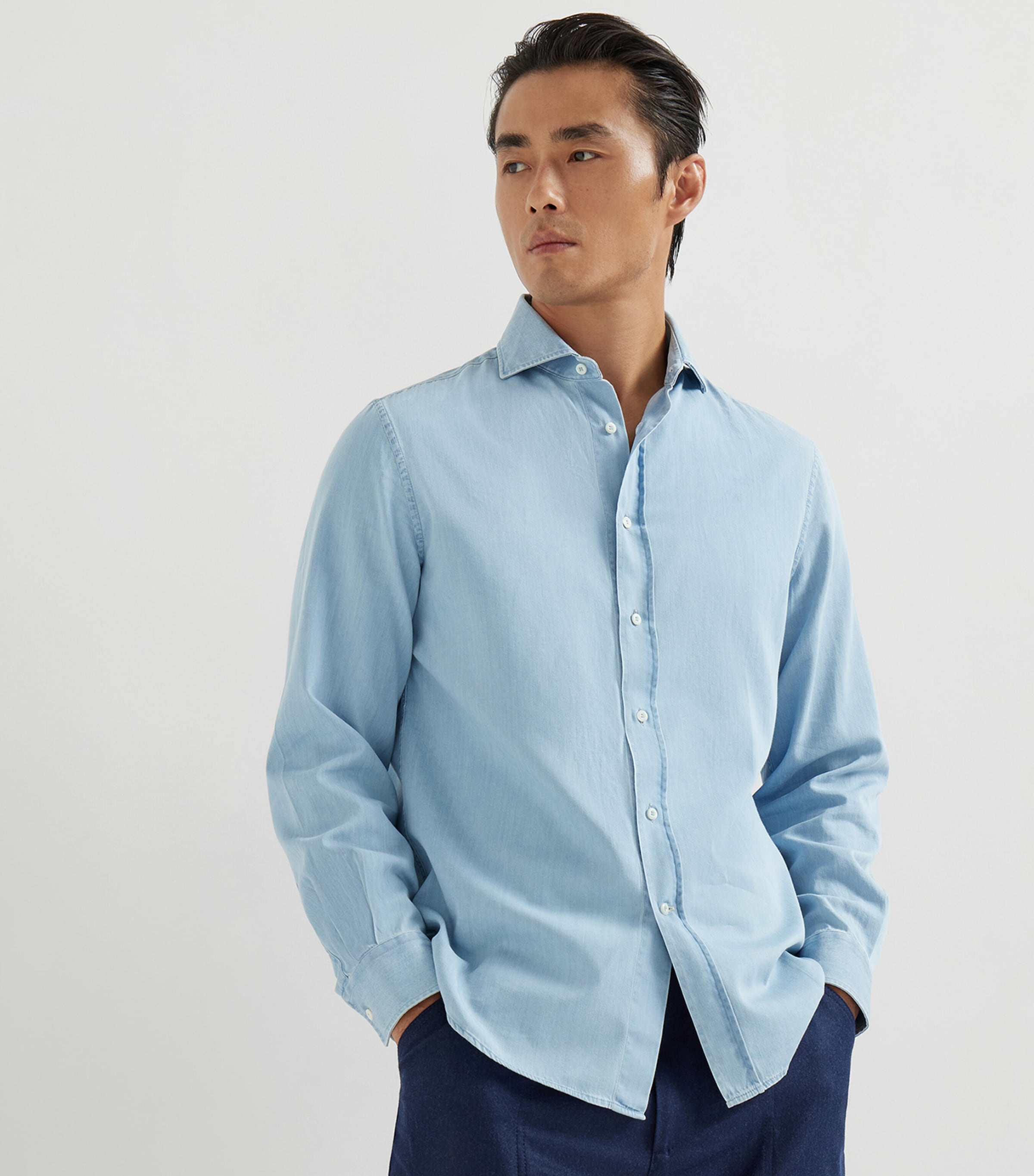 Lightweight Denim Shirt C008 Image 2