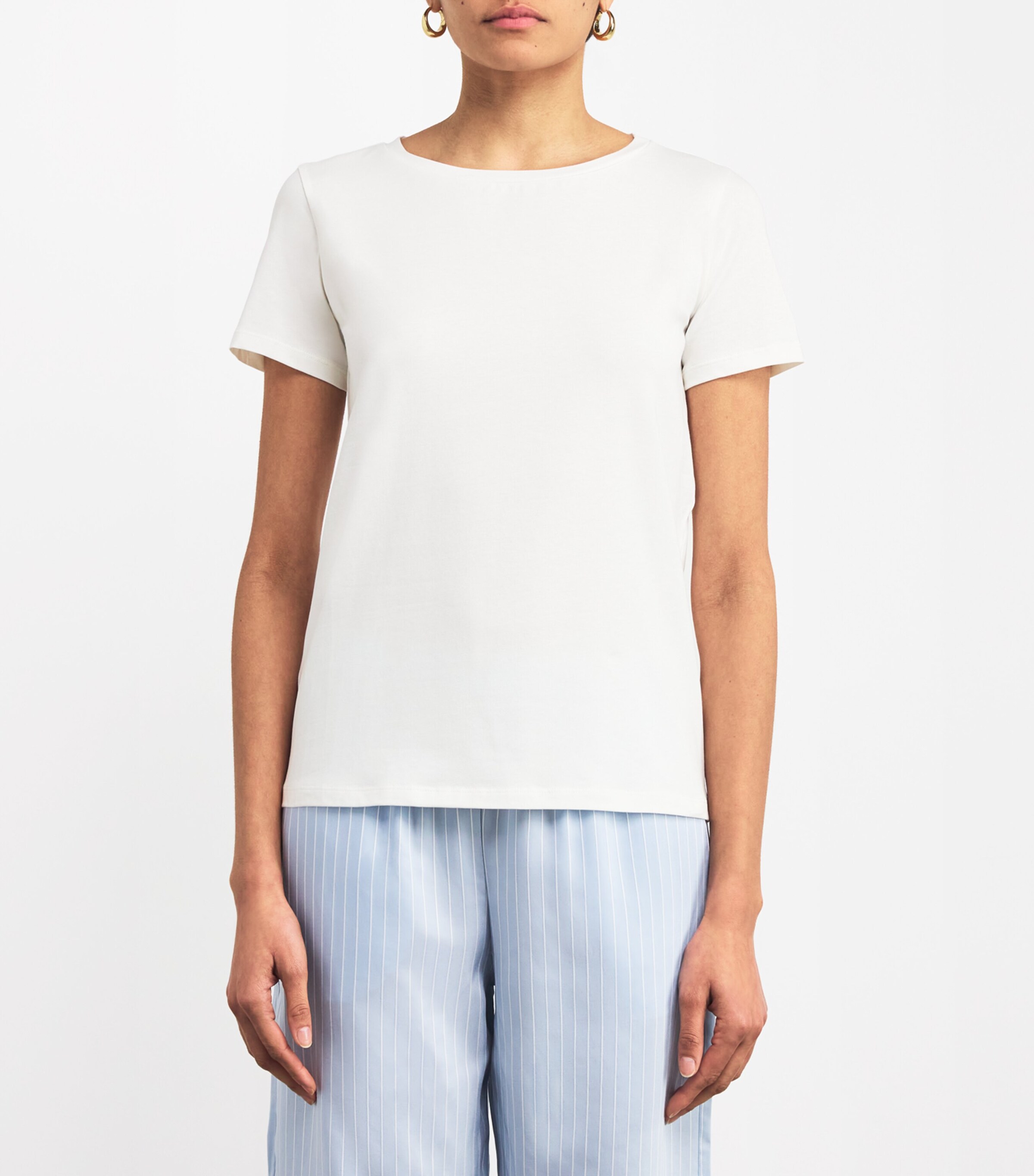 Cotton-Blend T-Shirt WHITE Image 3