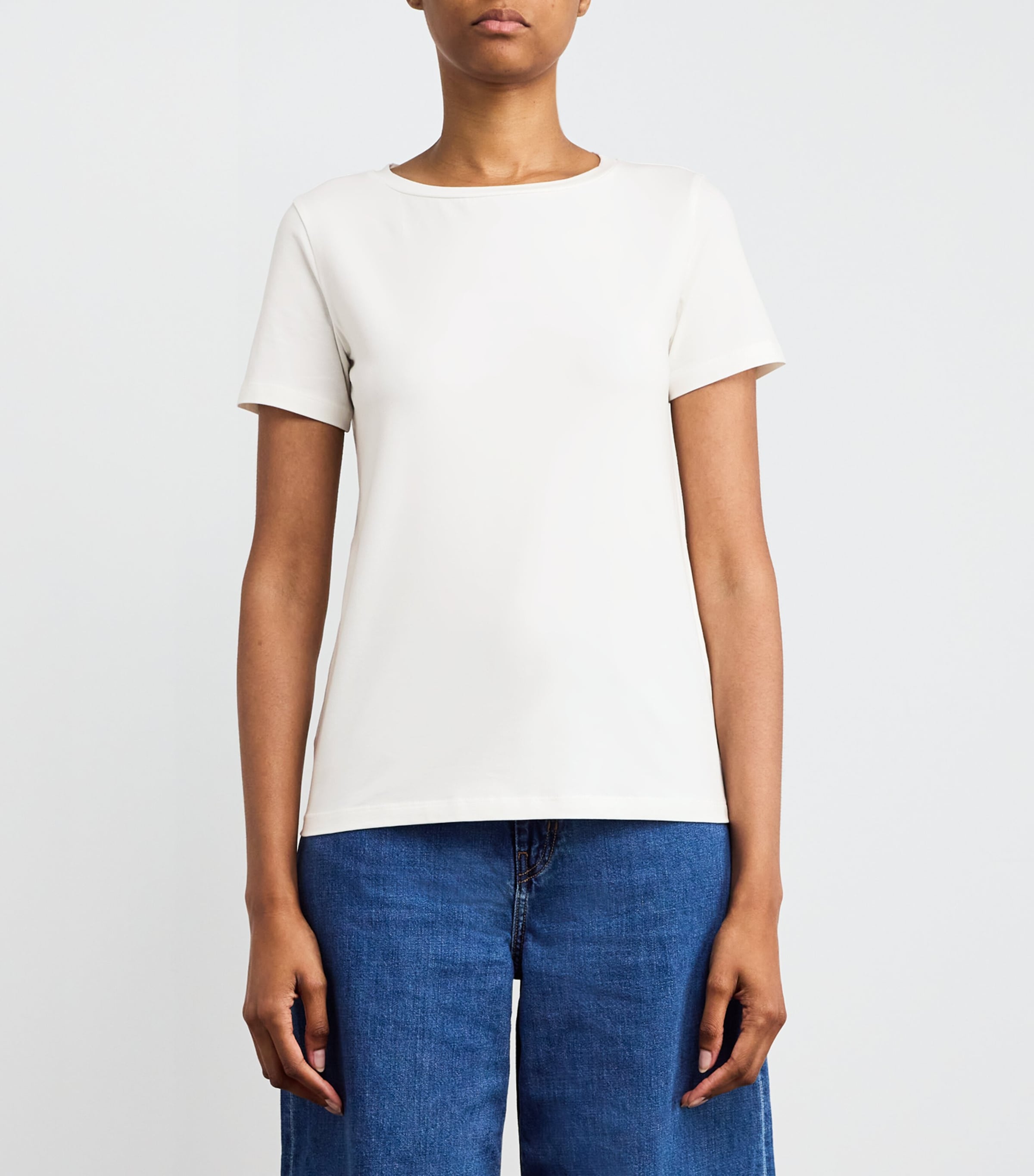 Stretch-Cotton T-Shirt WHITE Image 3