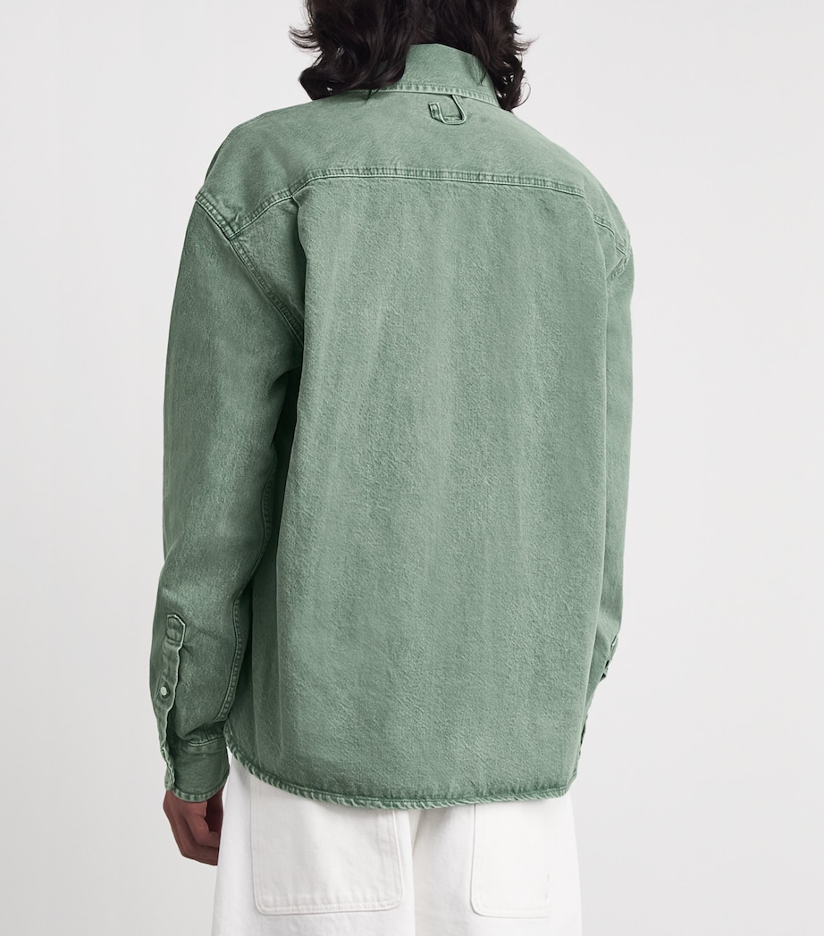 Jacquemus Mens Denim Simon Shirt Green Image 5