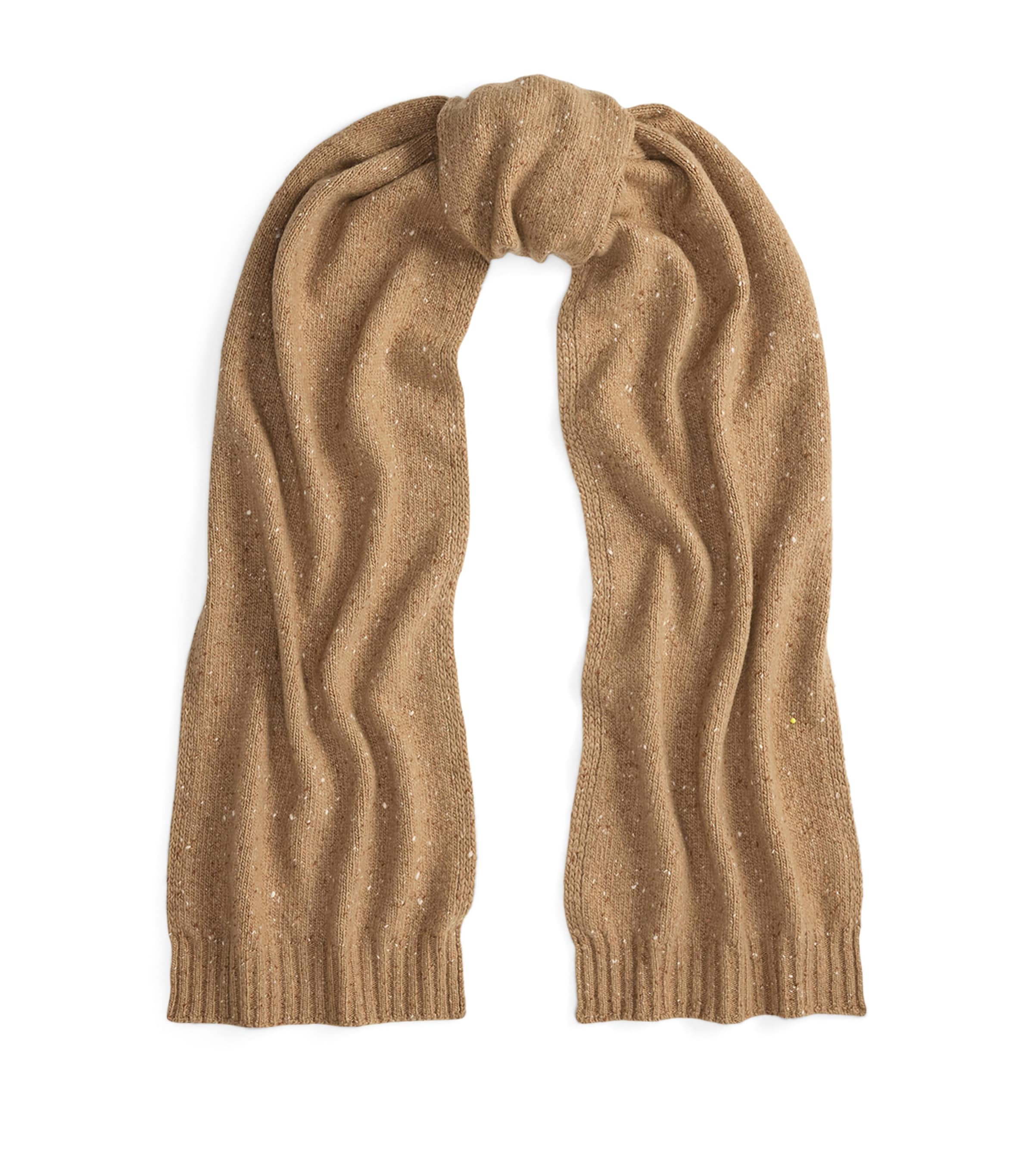 Ralph Lauren Cashmere Donegal Scarf In Sand