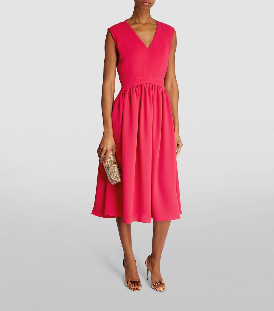 Edeline Lee Womens Roman Midi Dress Fus Image 2