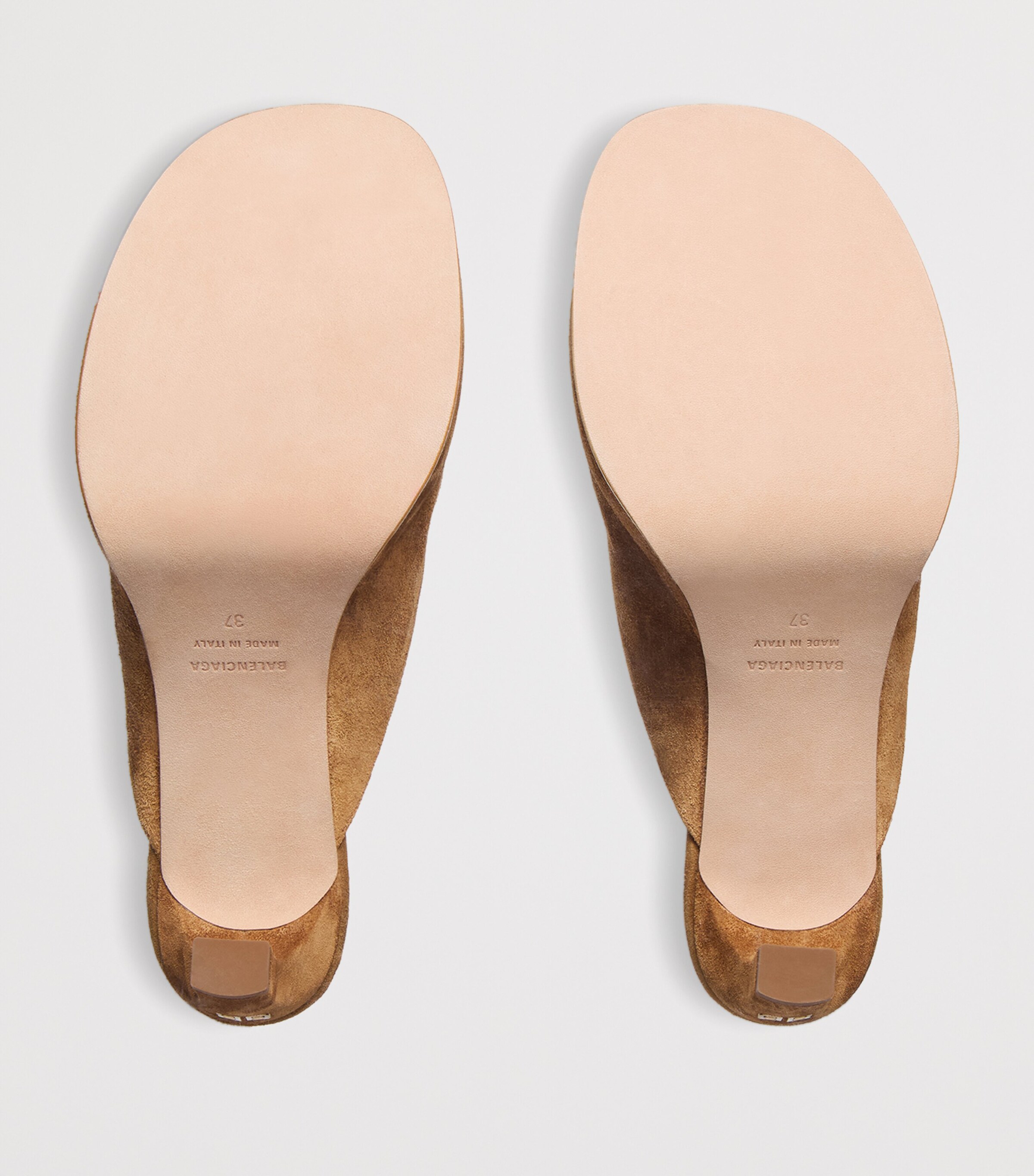 Balenciaga Suede Fargo Heeled Mules 80 Image 4