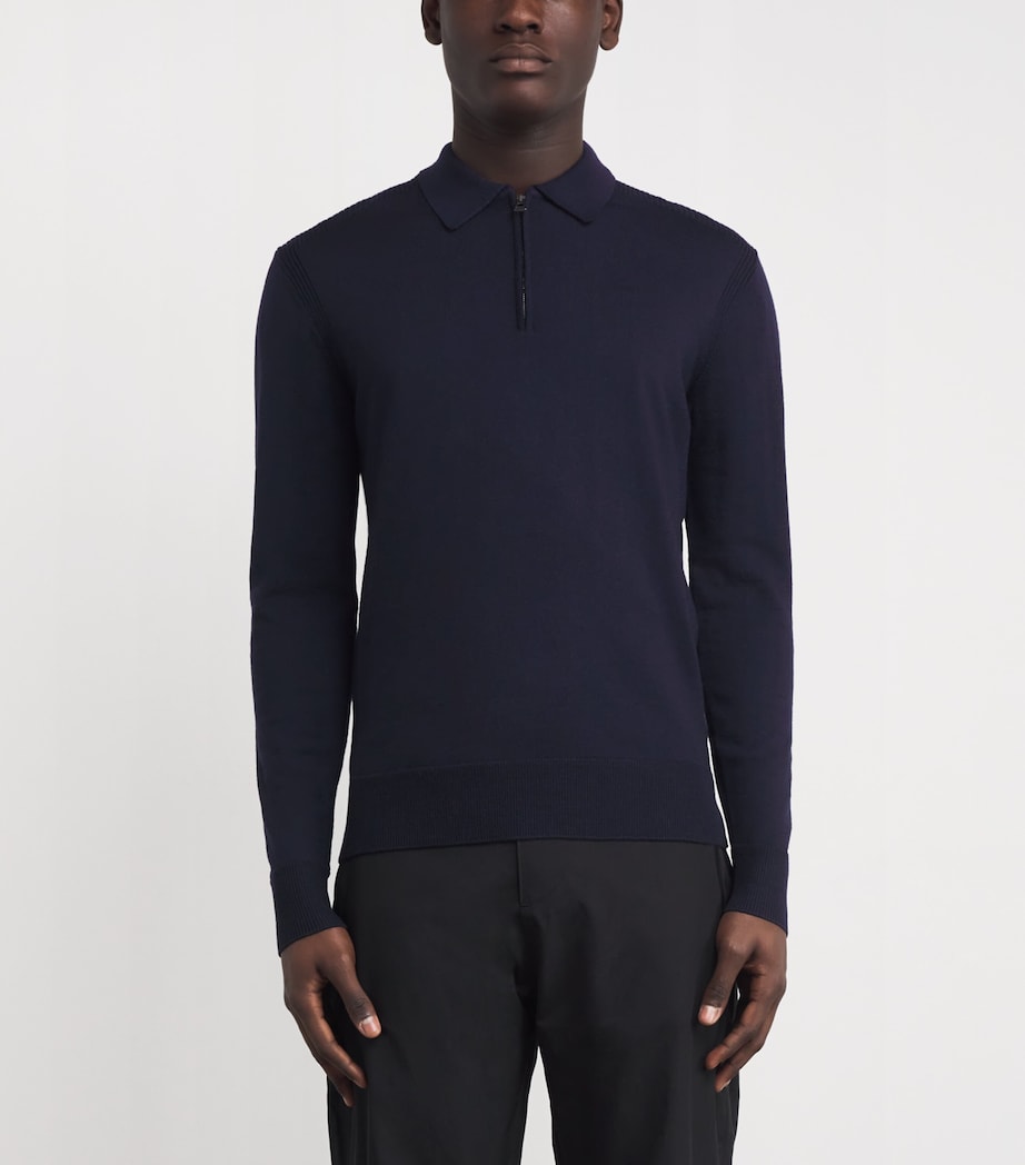 Long-Sleeve Kyle Polo Shirt DKINKDARK INK Image 3