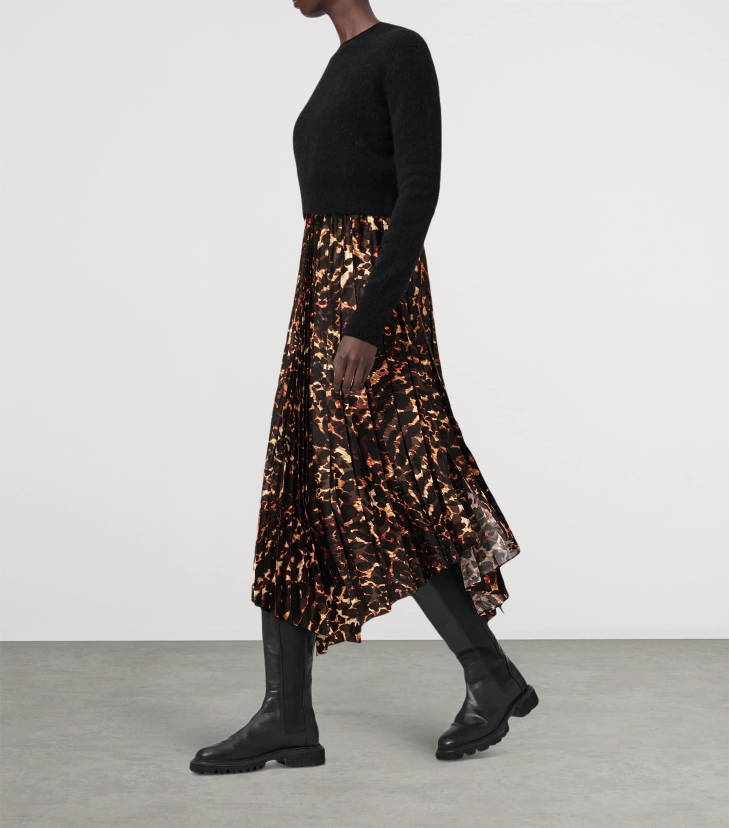 2-In-1 Jax Midi Dress BLACK/BITTER BROWN Image 6