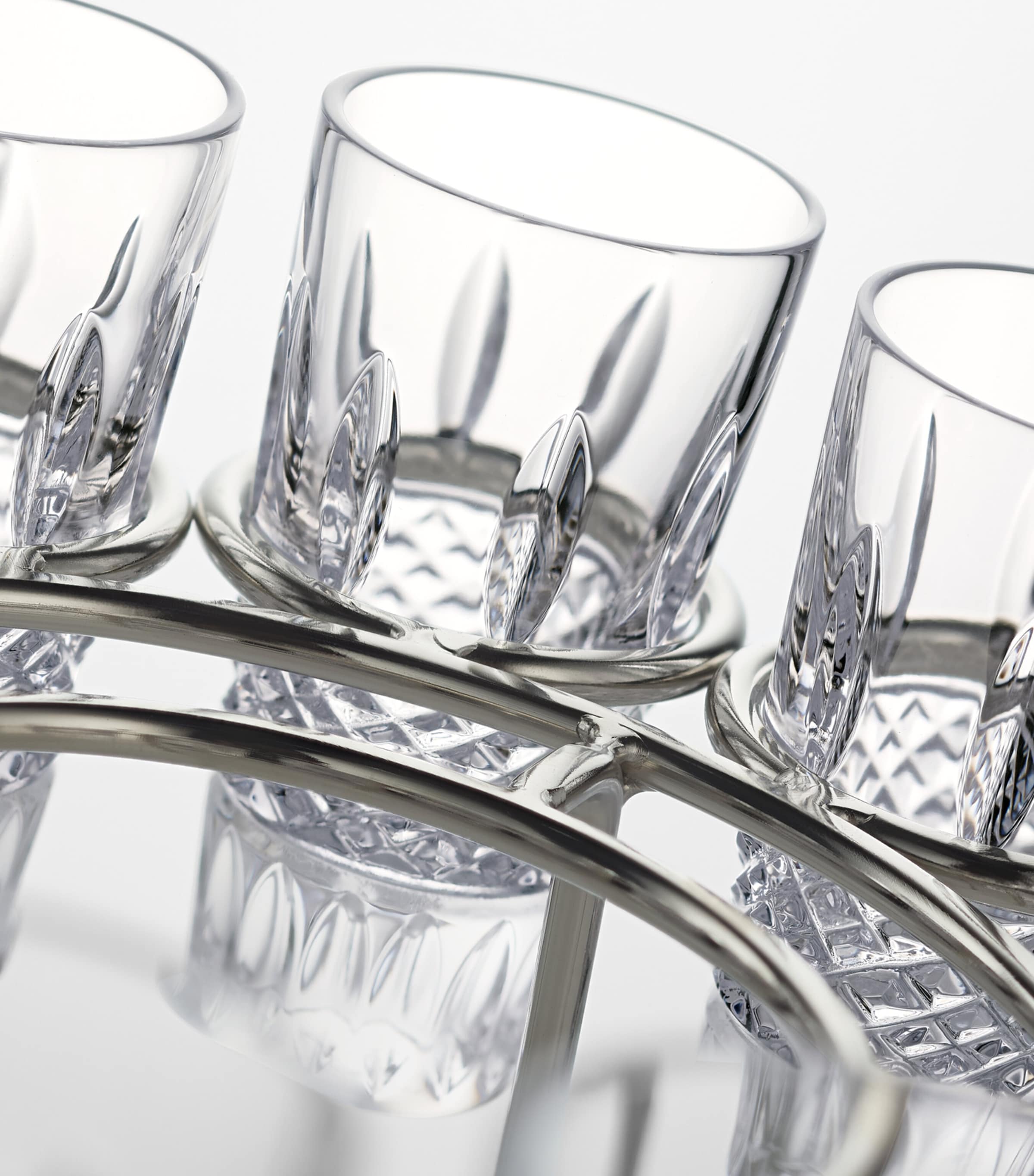 Waterford Crystal Mastercraft Irish Lace Vodka Centrepiece Set Clear Image 4